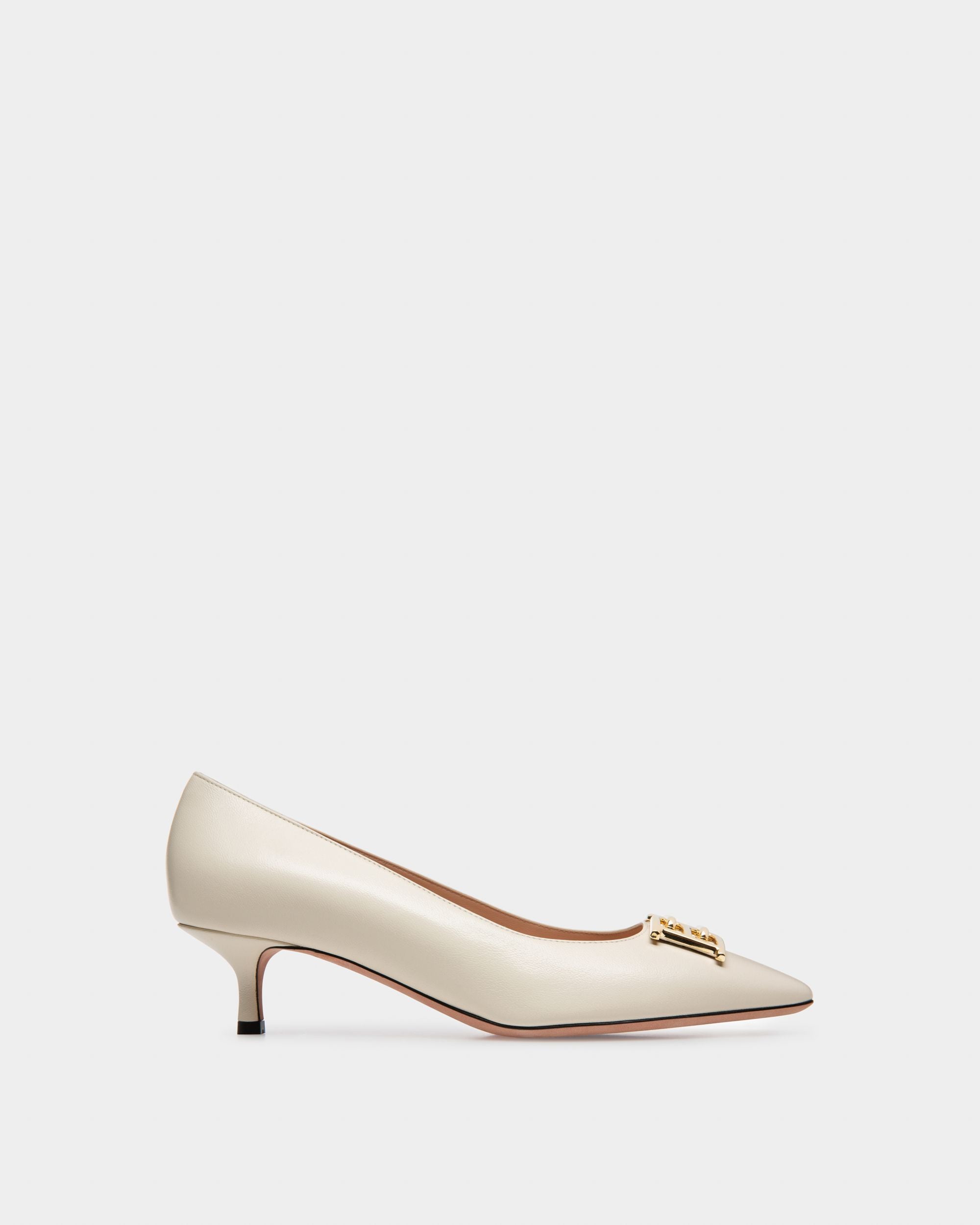 Evanca Escarpins En Cuir Ivoire - Femme - Bally - 01