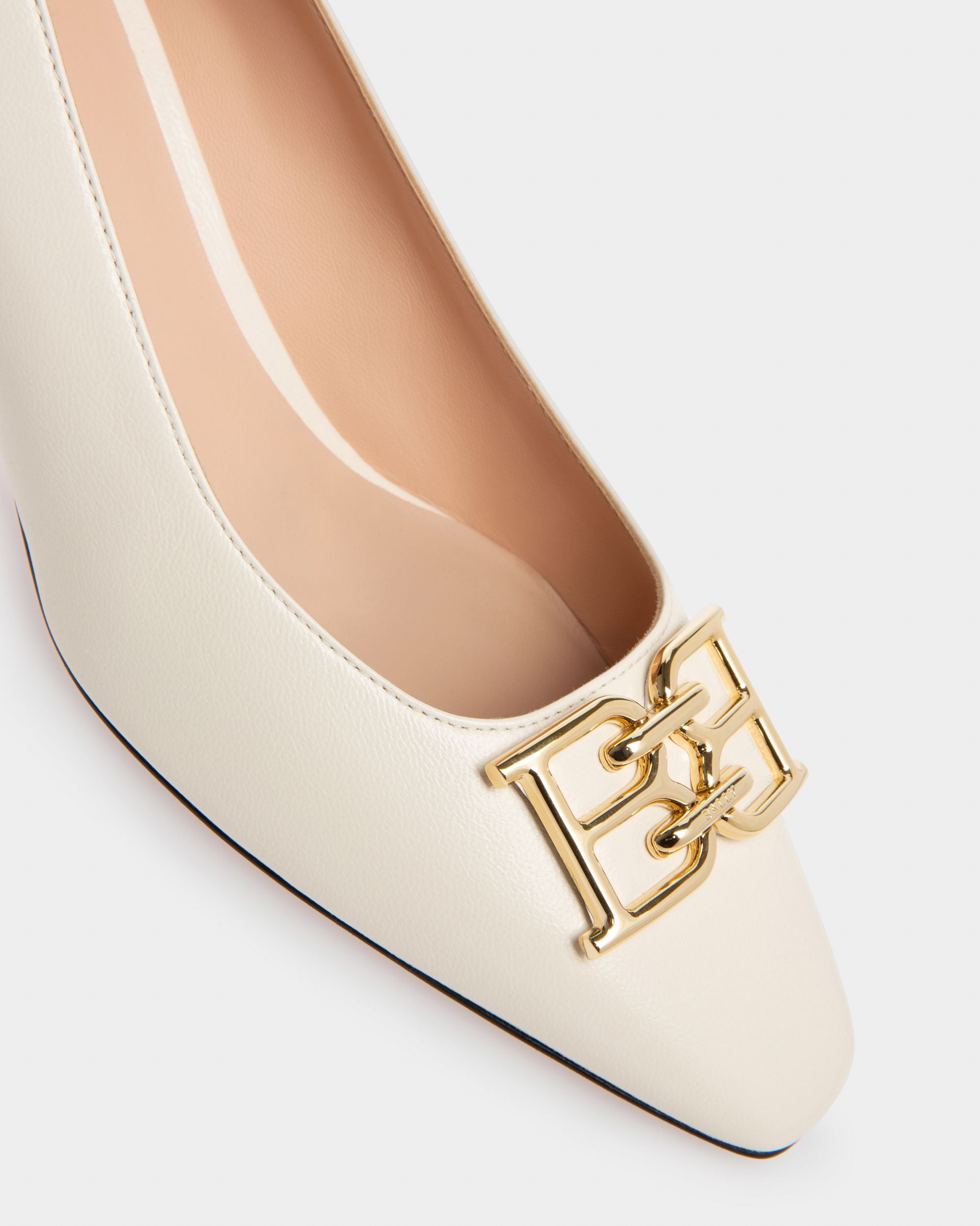 Evanca Escarpins En Cuir Ivoire - Femme - Bally - 05