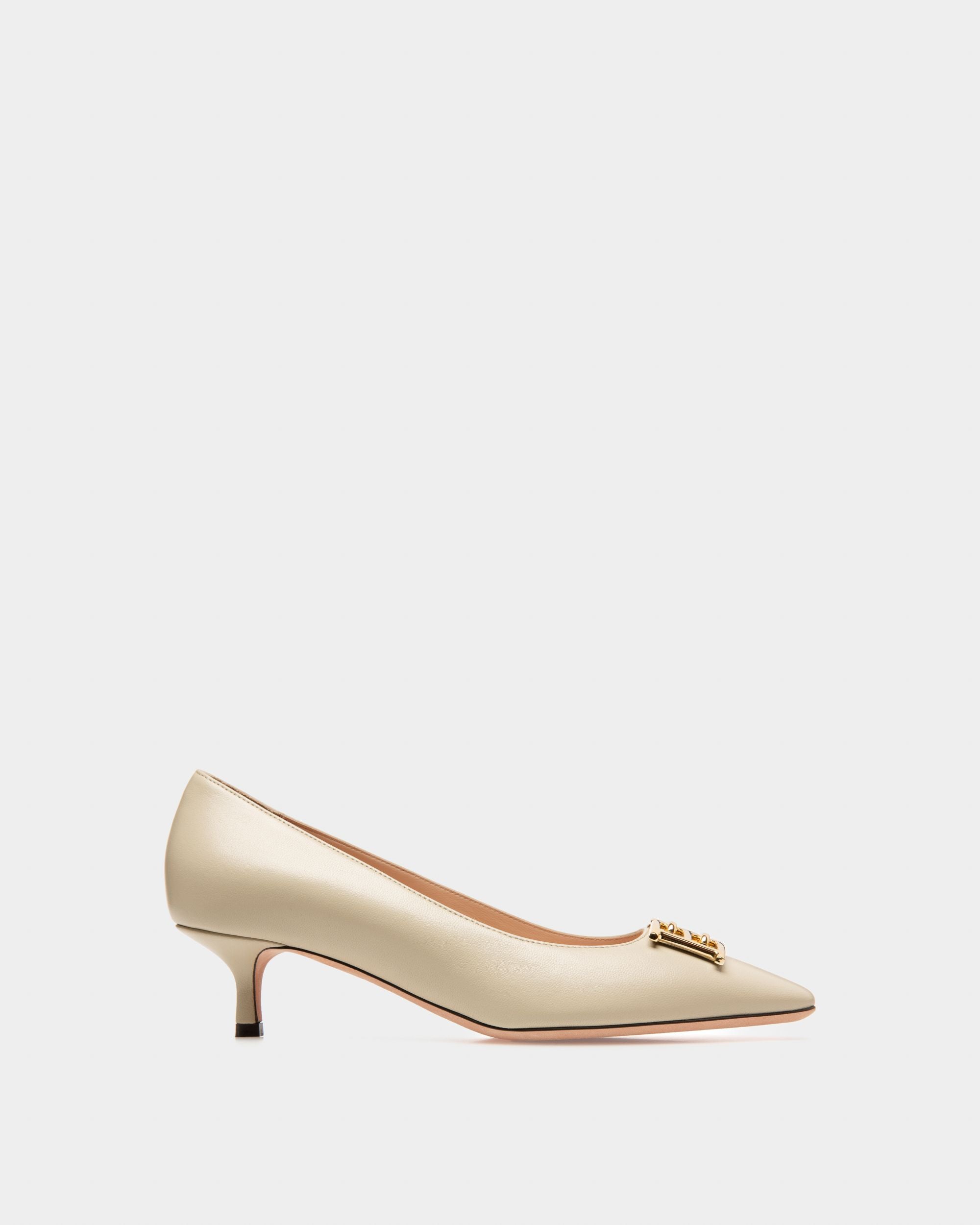 Evanca Escarpins En Cuir Beige - Femme - Bally - 01