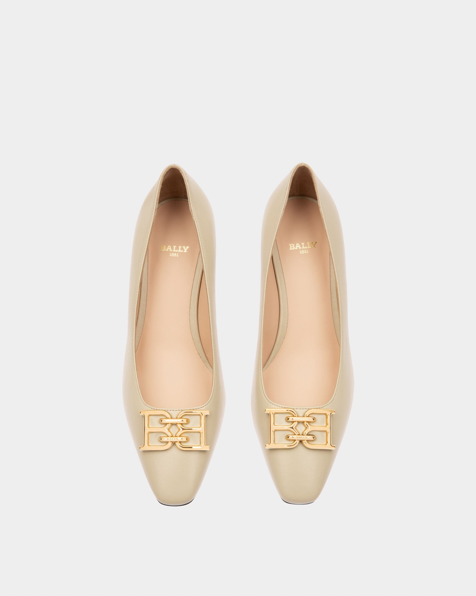 Evanca Escarpins En Cuir Beige - Femme - Bally - 02