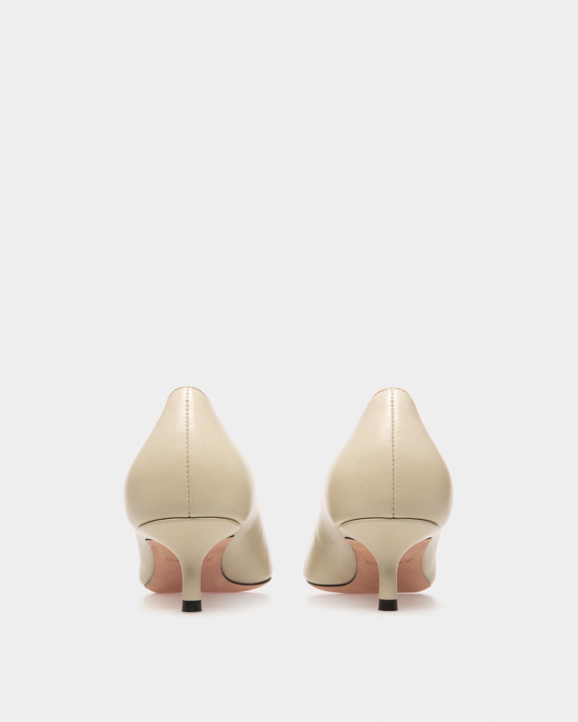 Evanca Escarpins En Cuir Beige - Femme - Bally - 04
