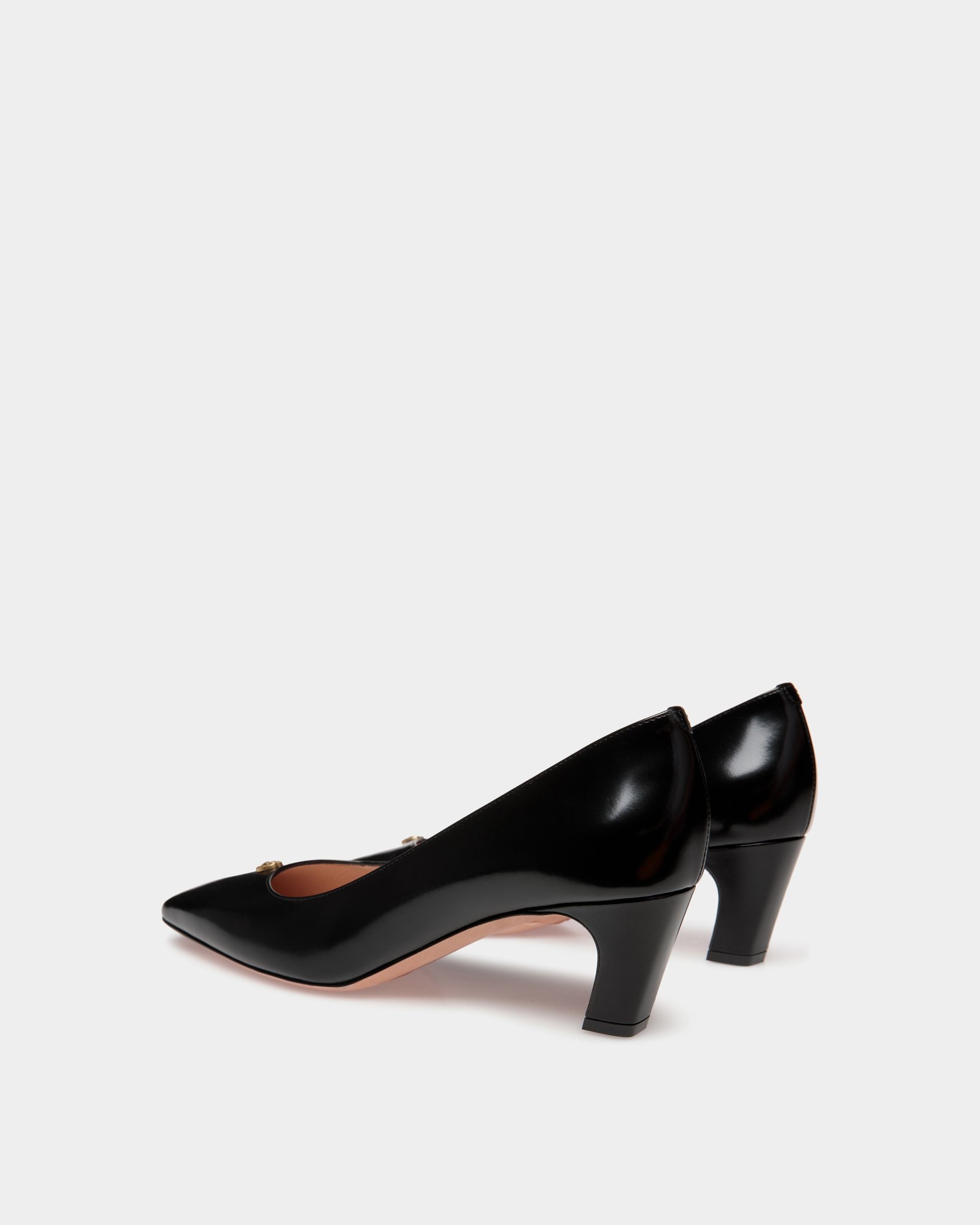 Escarpin Sylt En Cuir Brossé Noir - Femme - Bally - 03