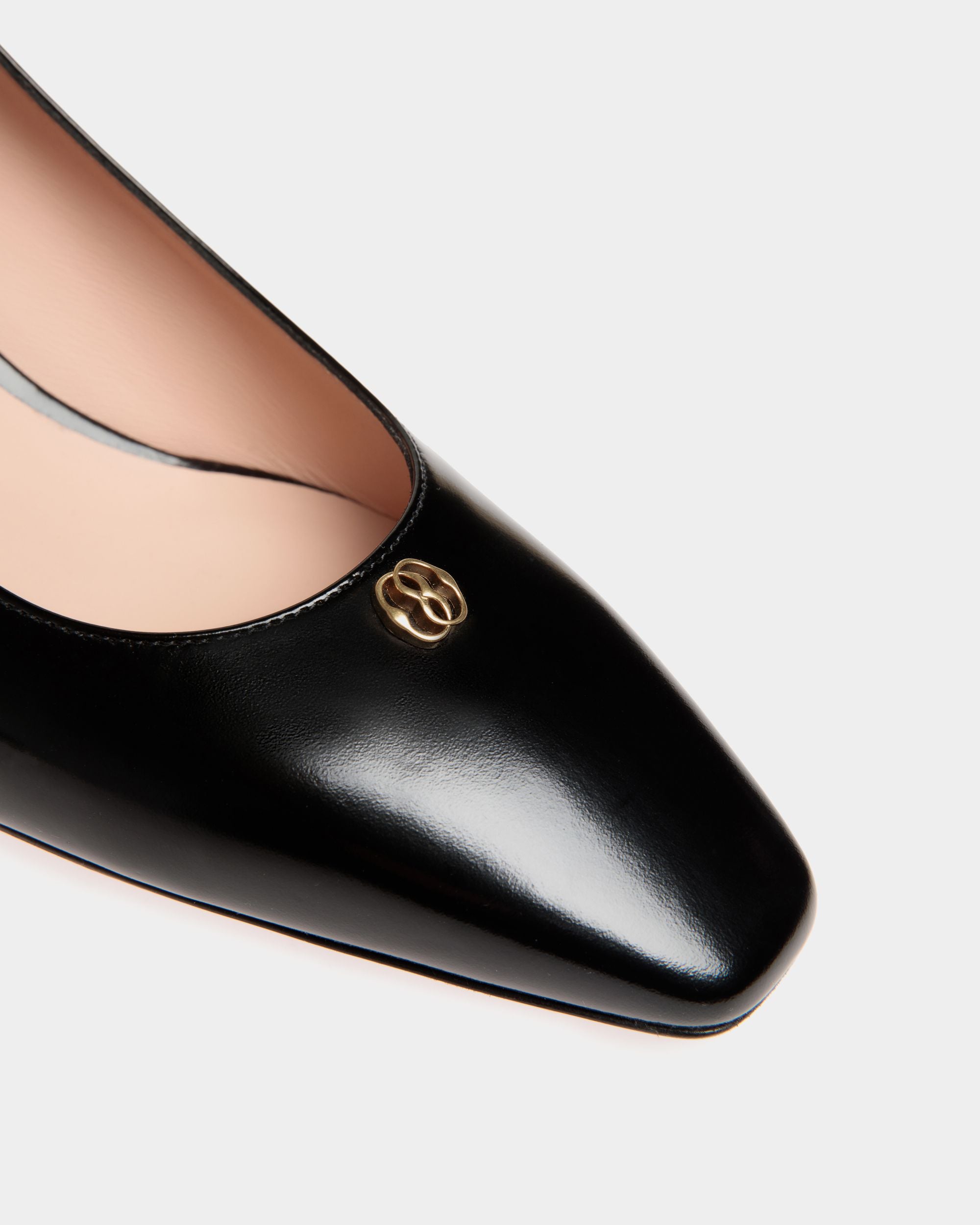 Escarpin Sylt En Cuir Brossé Noir - Femme - Bally - 04