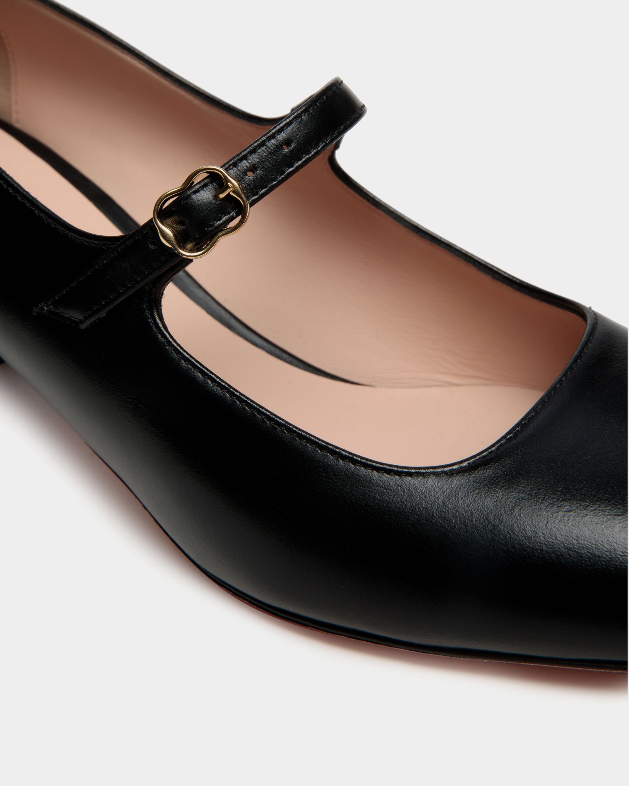 Escarpin Baby Ballyrina En Cuir Noir - Femme - Bally - 04