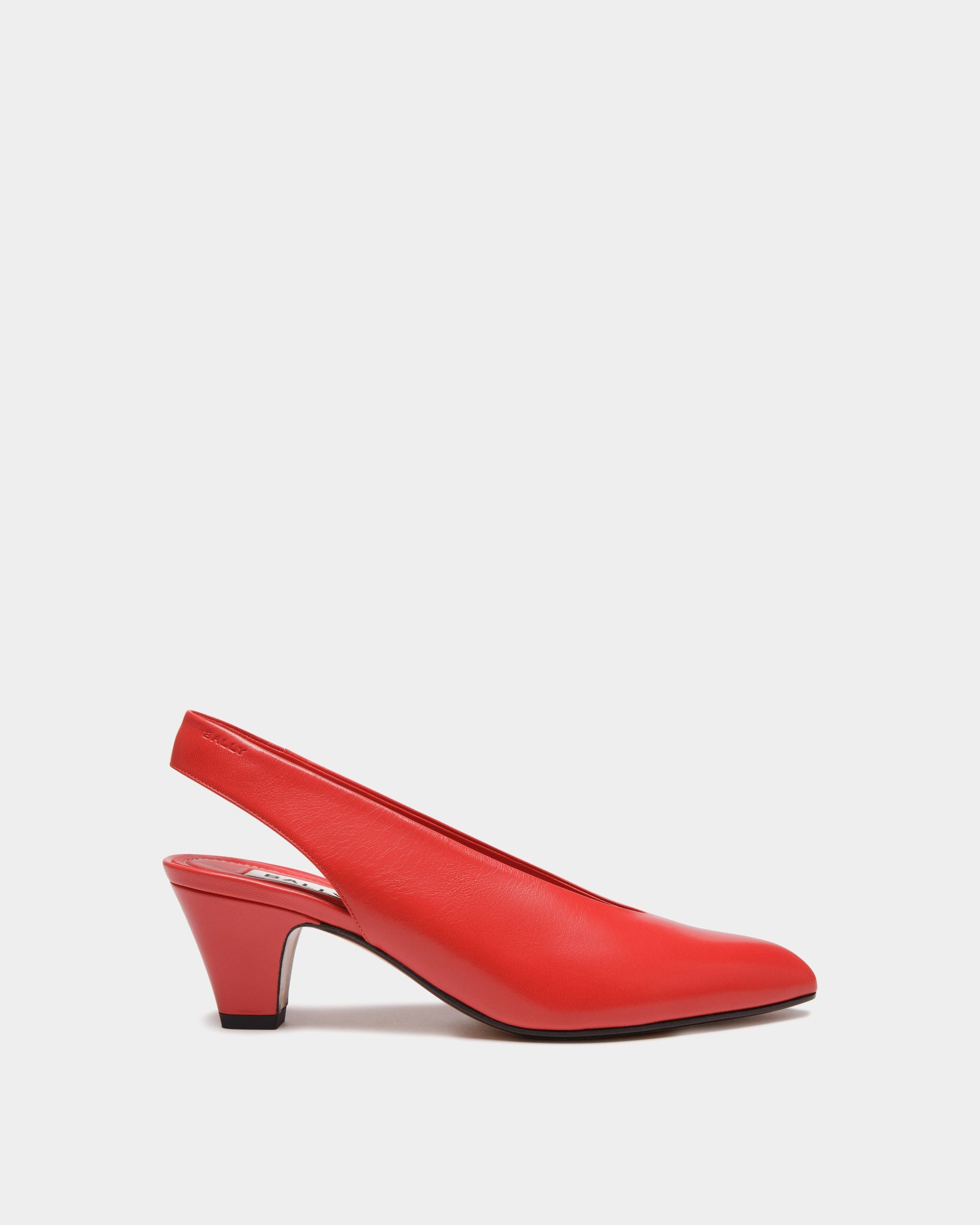 Escarpin Alva En Cuir Rouge - Femme - Bally - 01