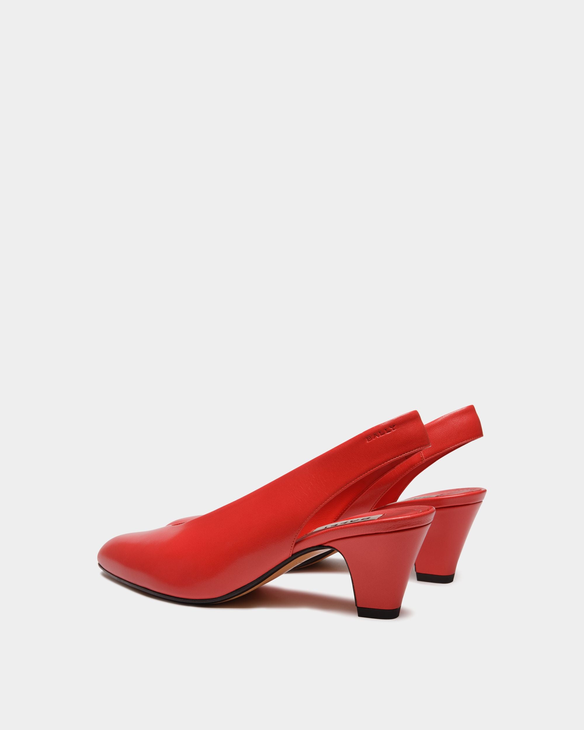 Escarpin Alva En Cuir Rouge - Femme - Bally - 04