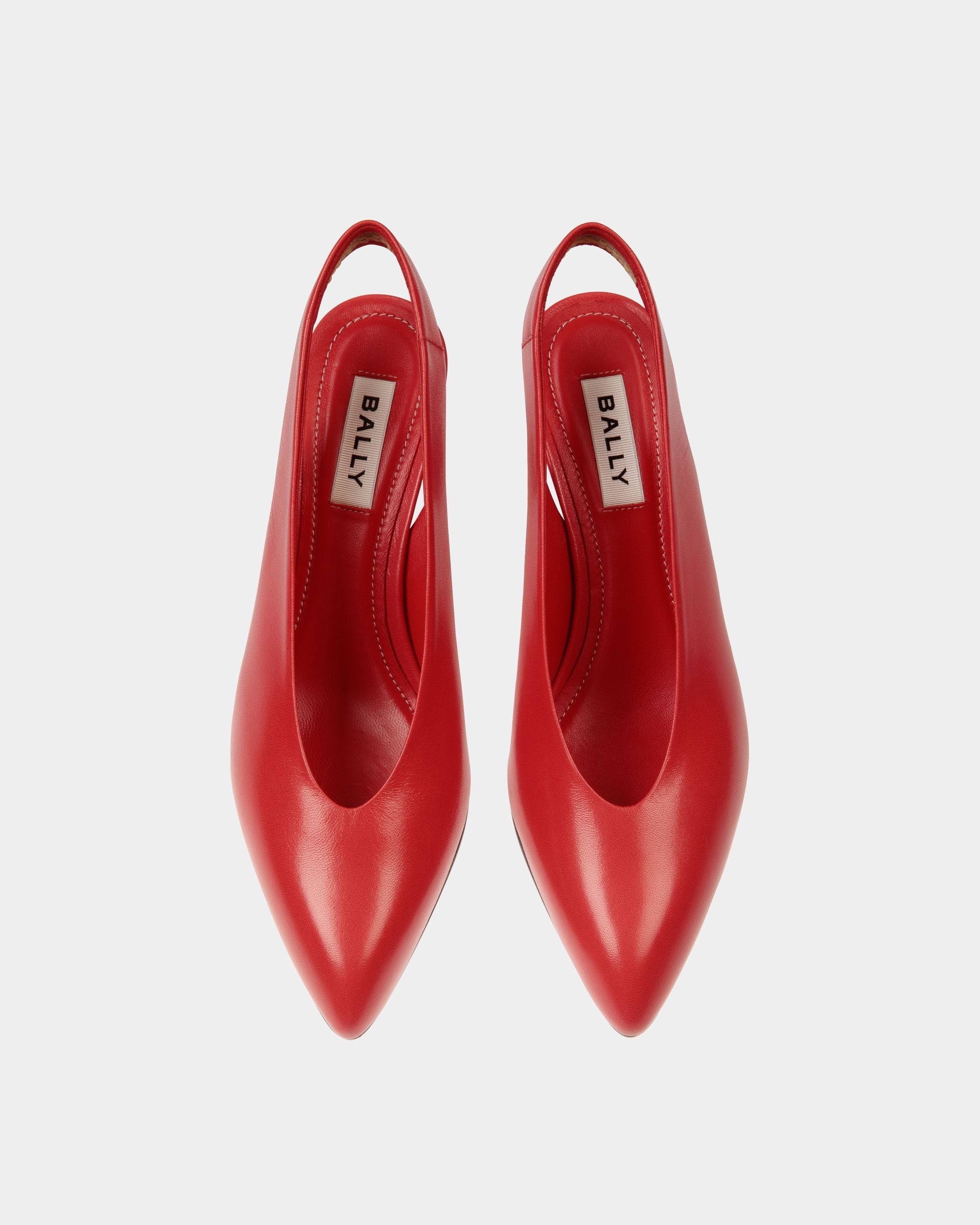 Escarpin Alva En Cuir Rouge - Femme - Bally - 05