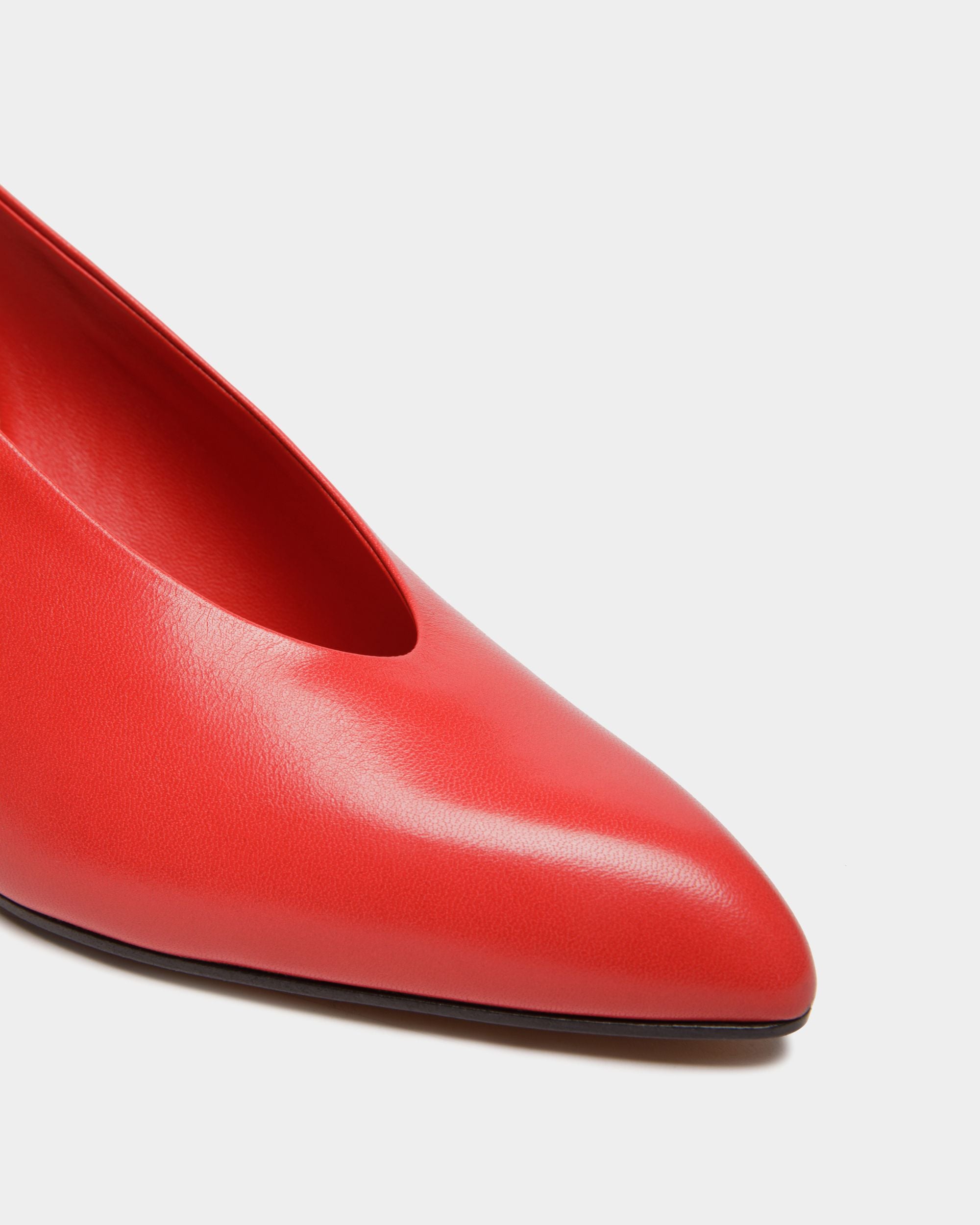 Escarpin Alva En Cuir Rouge - Femme - Bally - 06
