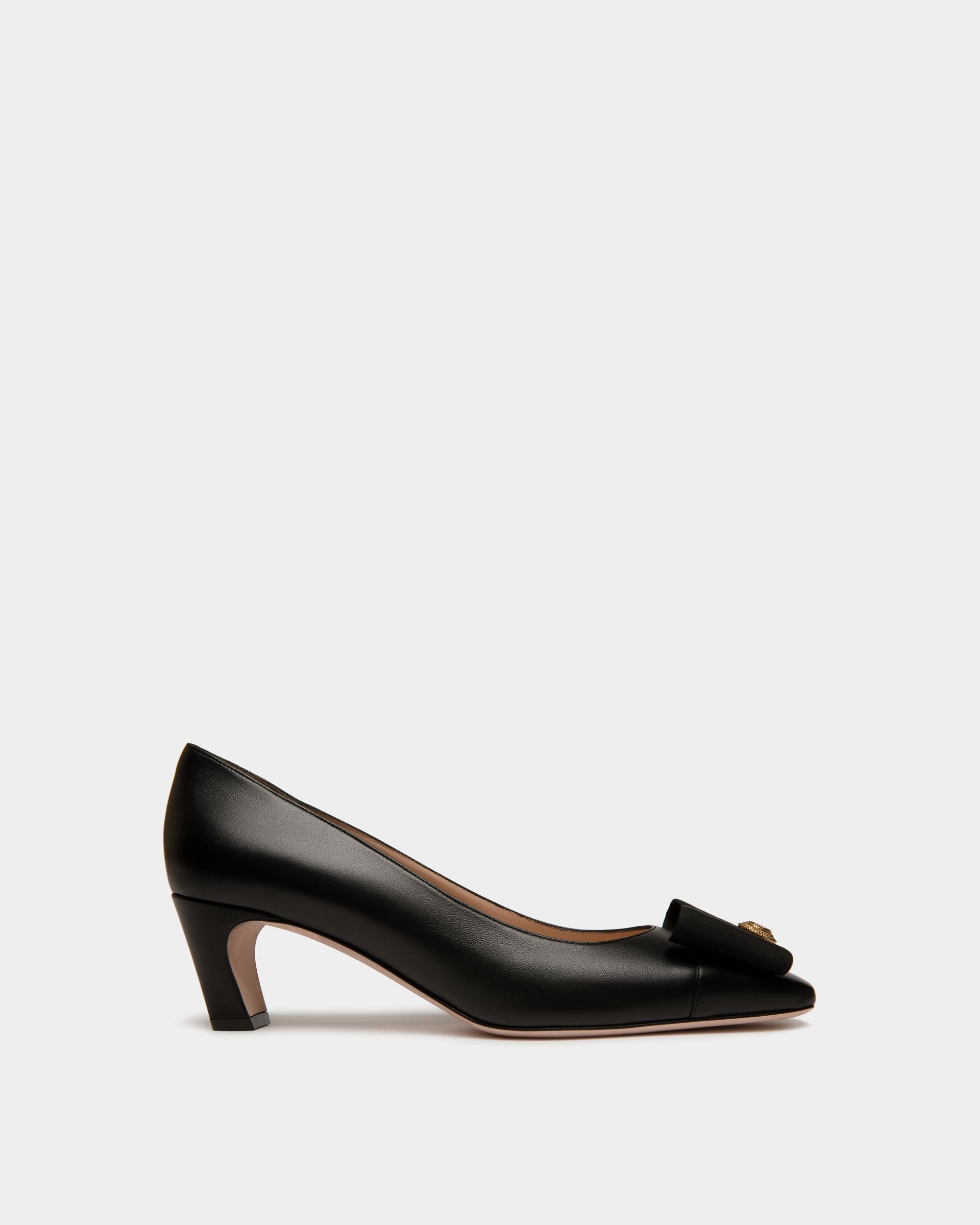 Escarpin B-Bow En Cuir Noir - Femme - Bally - 01