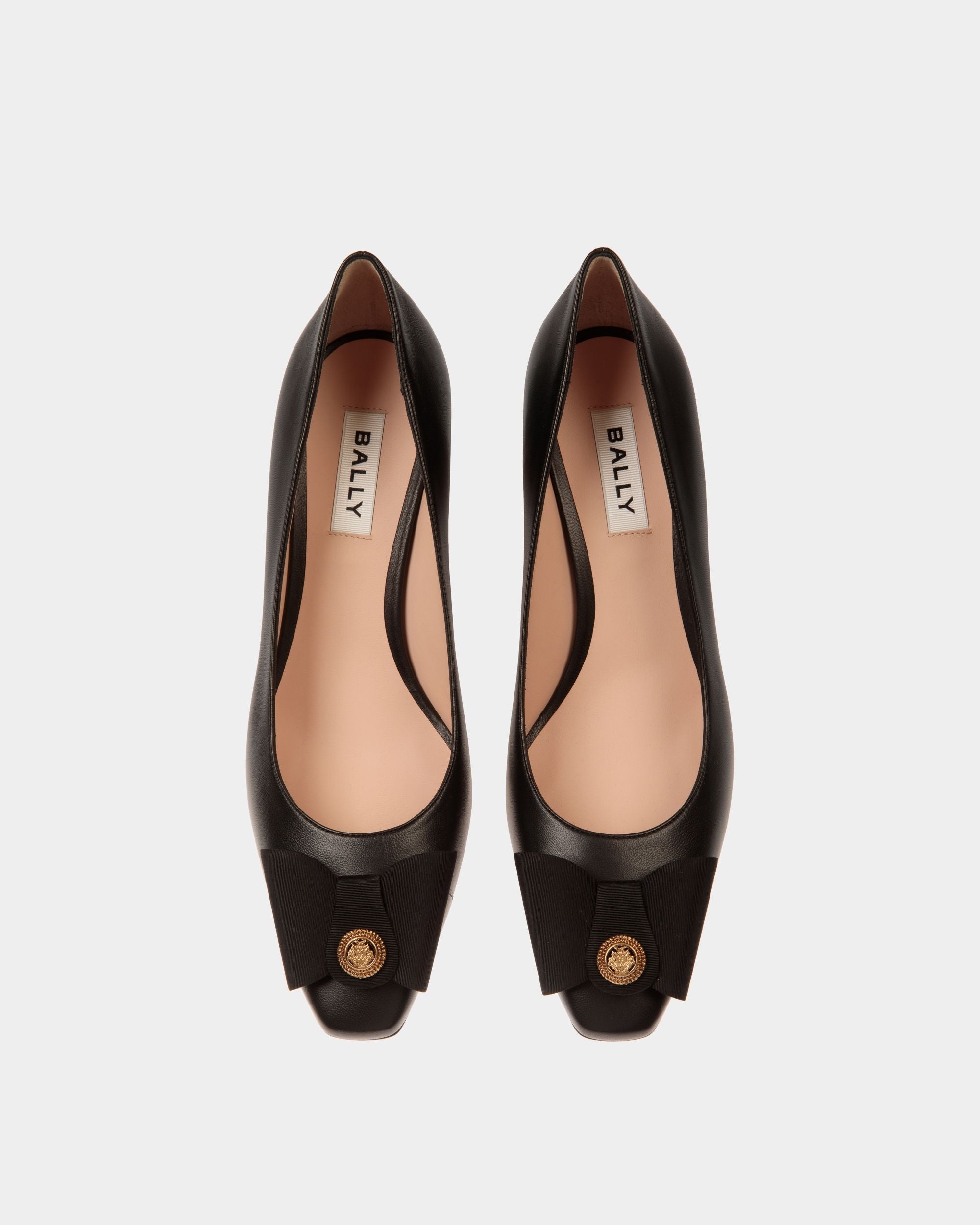 Escarpin B-Bow En Cuir Noir - Femme - Bally - 05