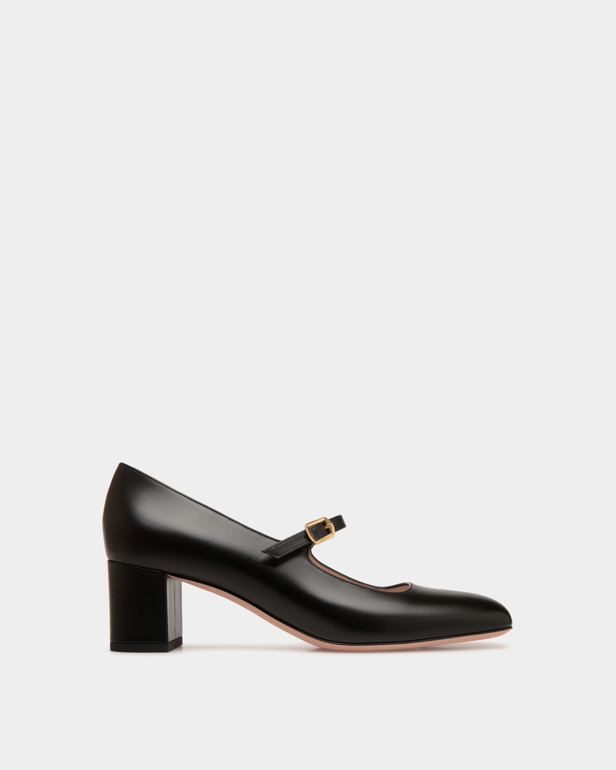 Escarpin Ballyrina En Cuir Noir - Femme - Bally - 01