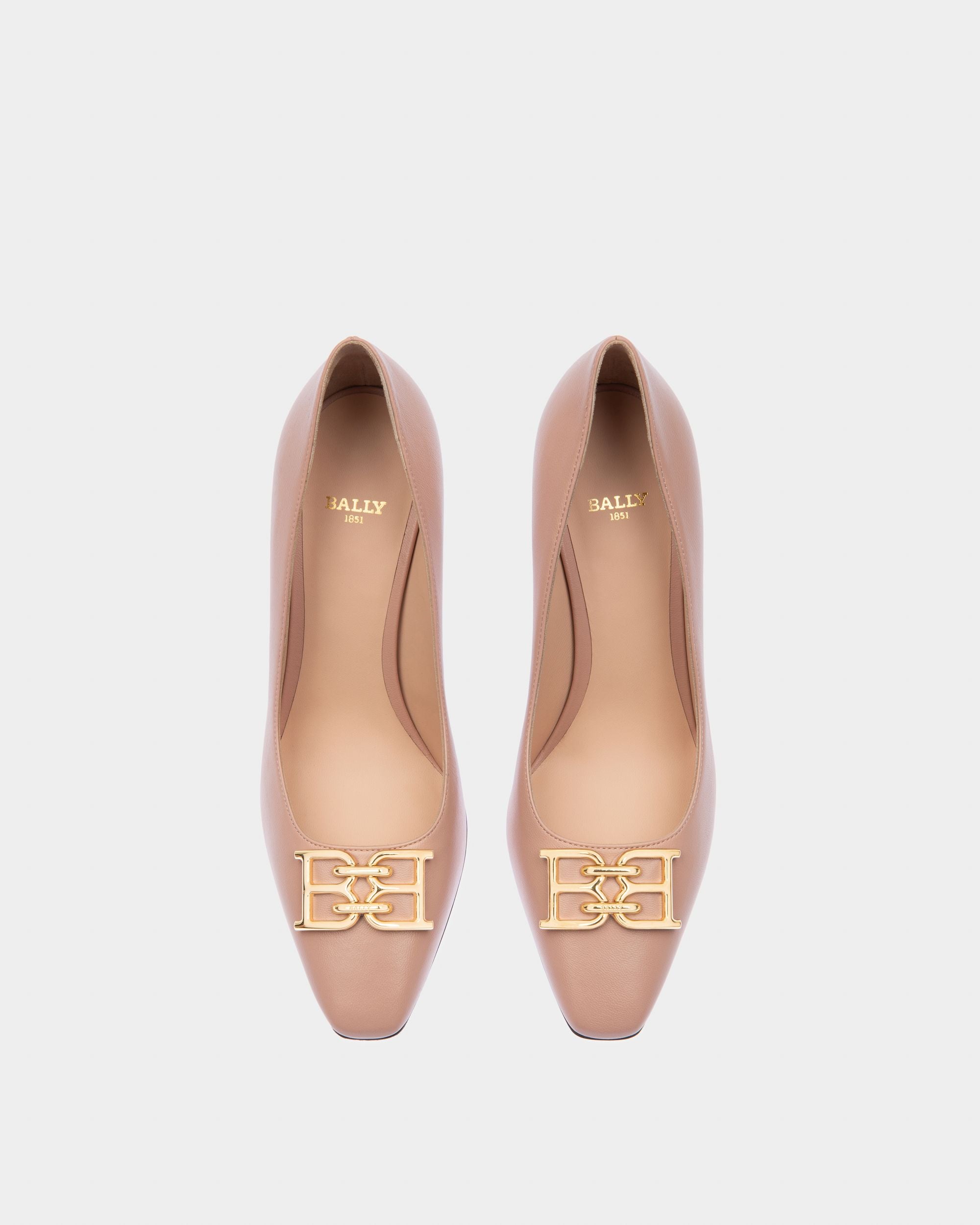Evanca Escarpins En Cuir Rose Pâle - Femme - Bally - 02