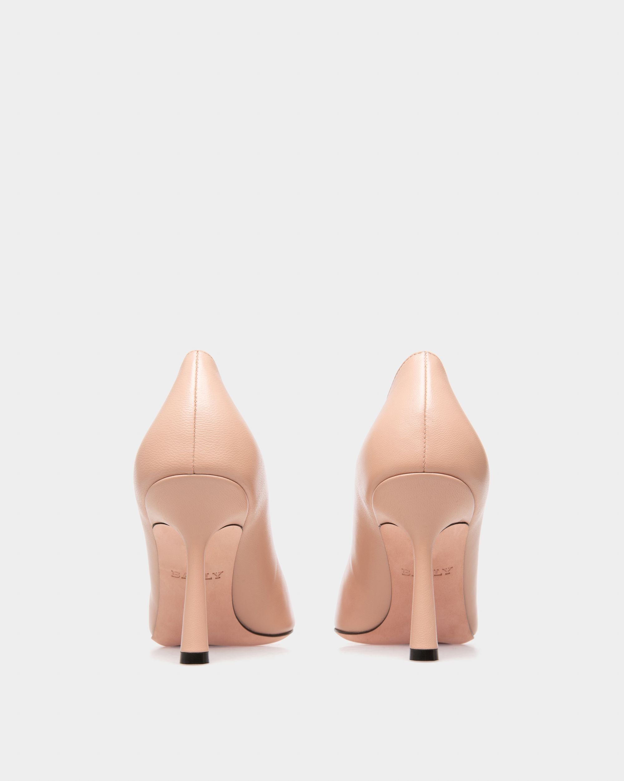 Evanca Escarpins En Cuir Rose Pâle - Femme - Bally - 04