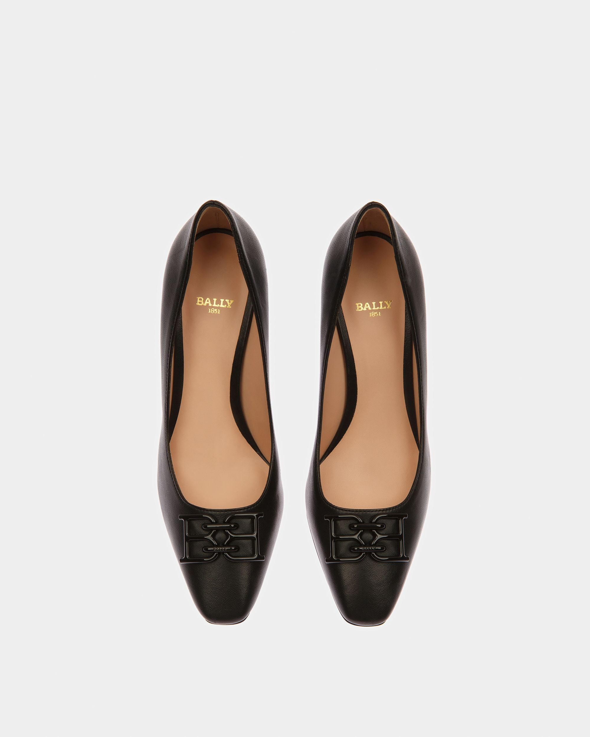Evanca Escarpins En Cuir Noir - Femme - Bally - 02