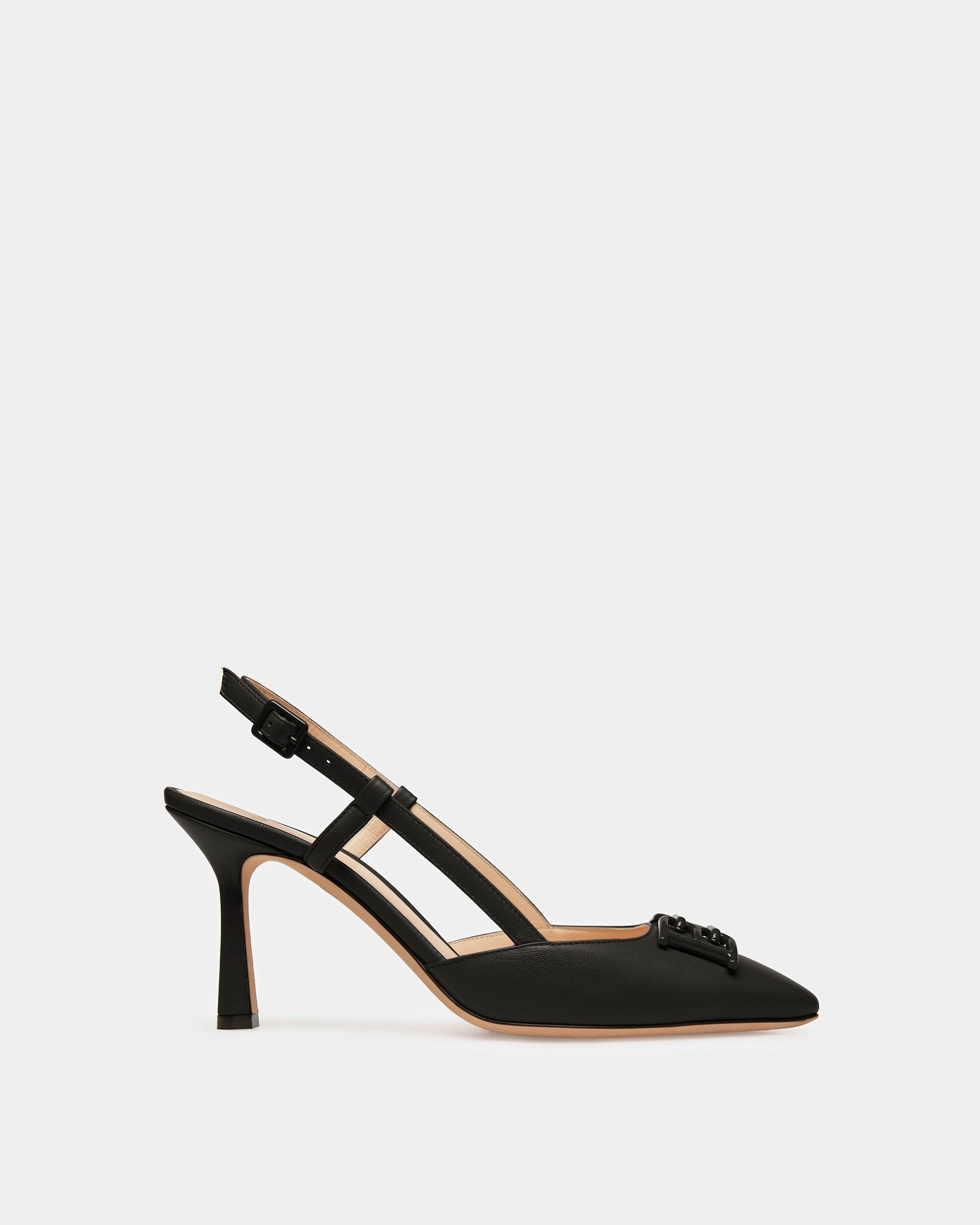 Eva Escarpins En Cuir Noir - Femme - Bally - 01