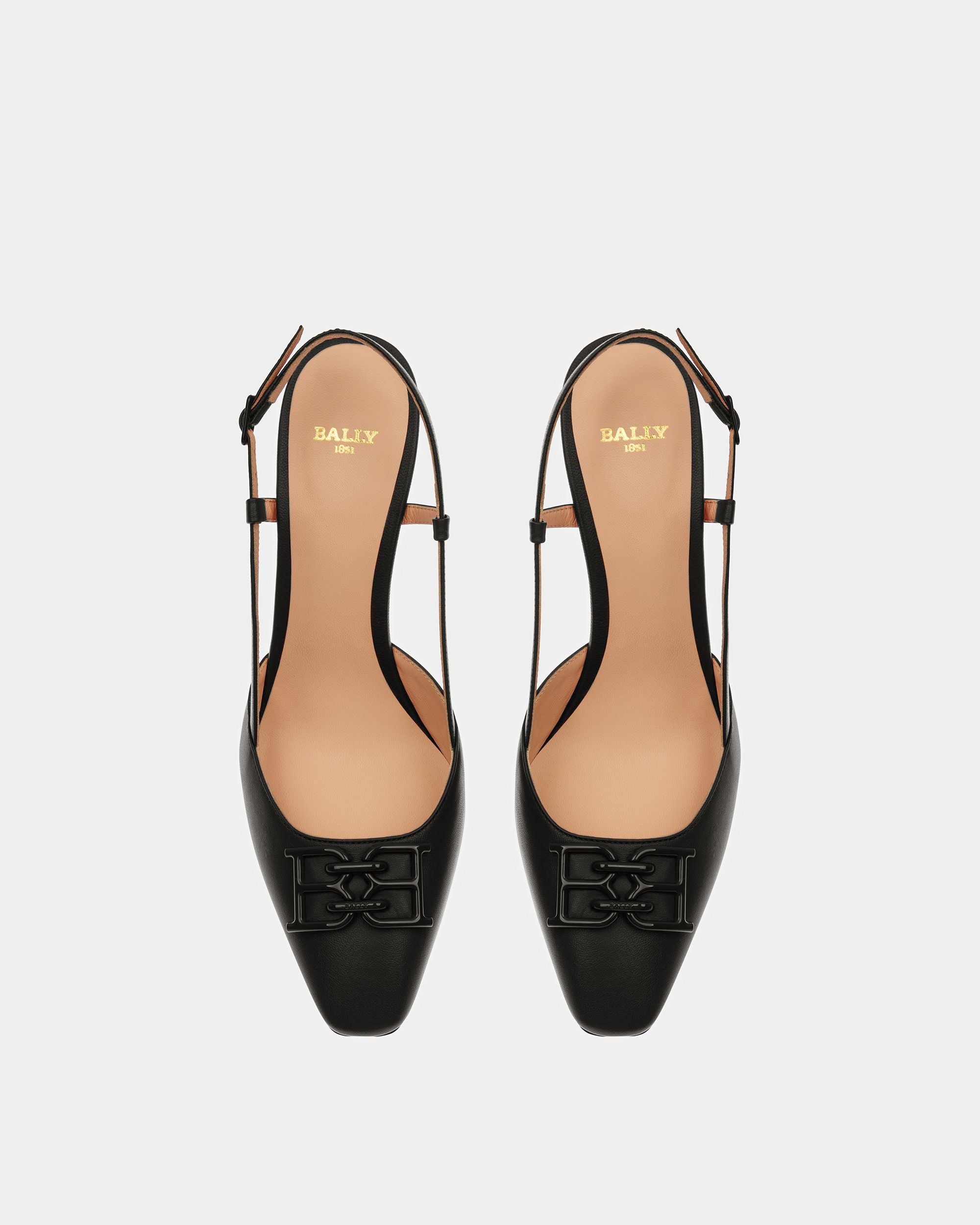 Eva Escarpins En Cuir Noir - Femme - Bally - 02