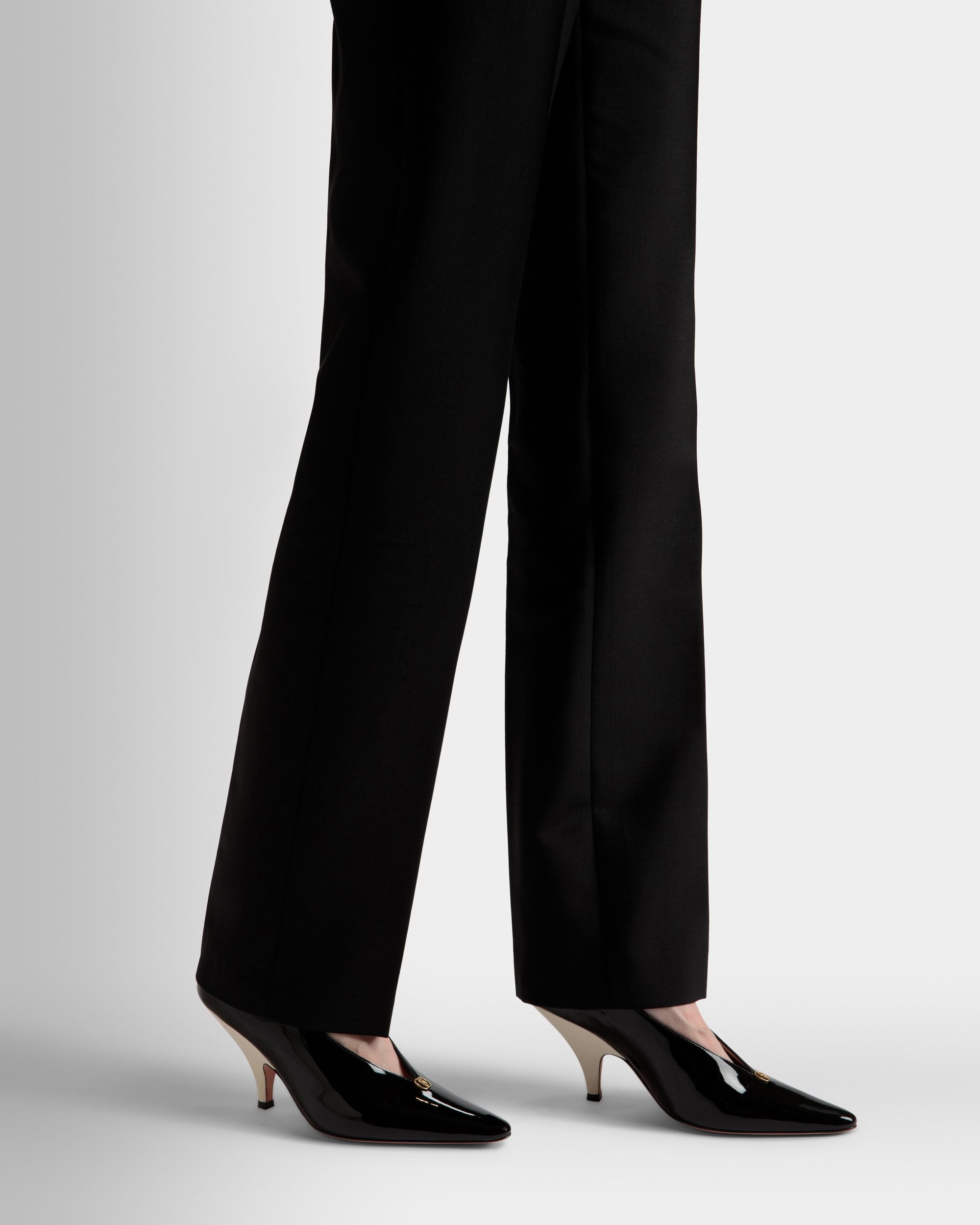 Escarpin Katy En cuir noir et ivoire - Femme - Bally - 02