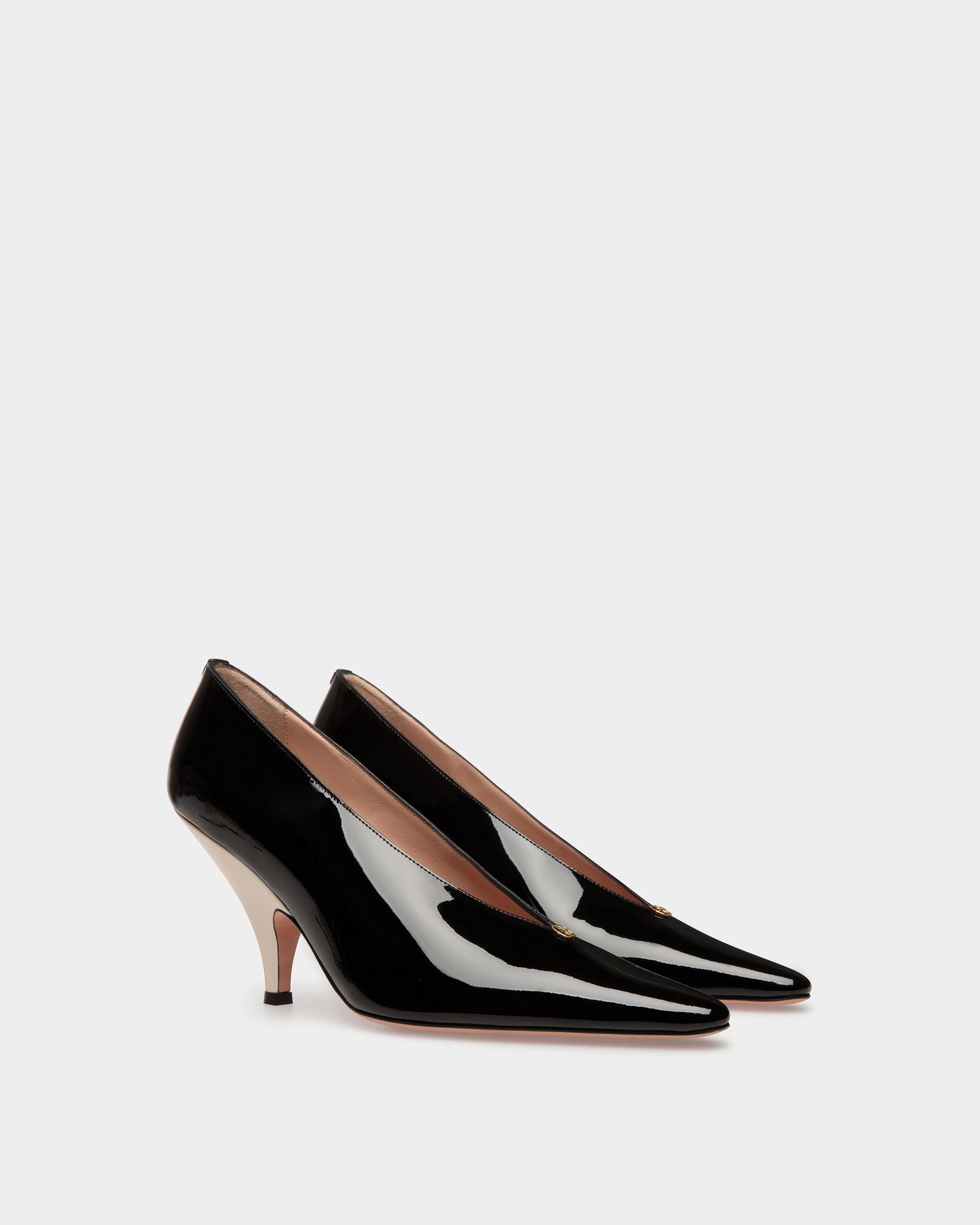 Escarpin Katy En cuir noir et ivoire - Femme - Bally - 03