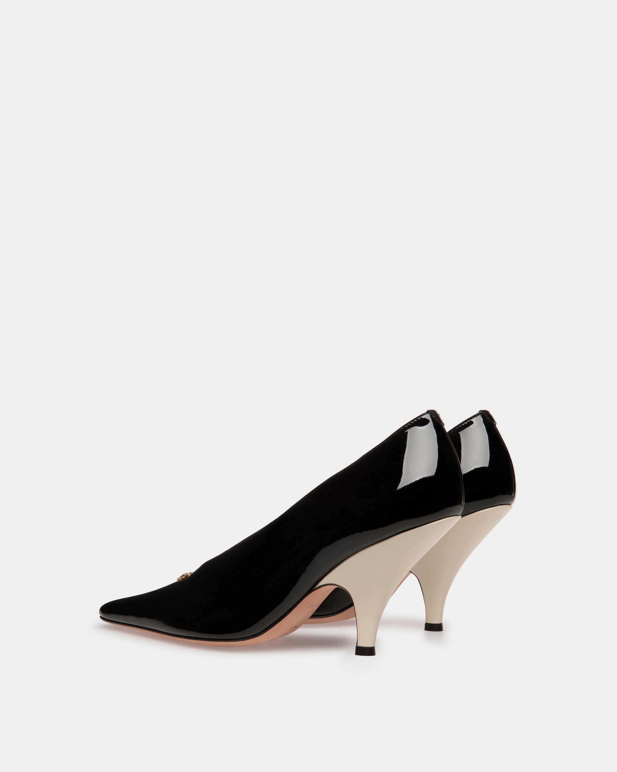 Escarpin Katy En cuir noir et ivoire - Femme - Bally - 04