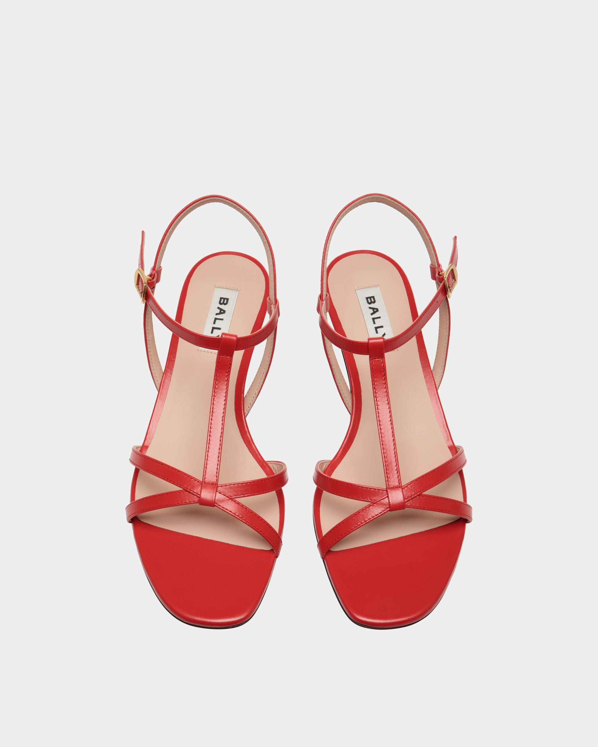 Sylt Sandal In Red Leather - Femme - Bally - 04