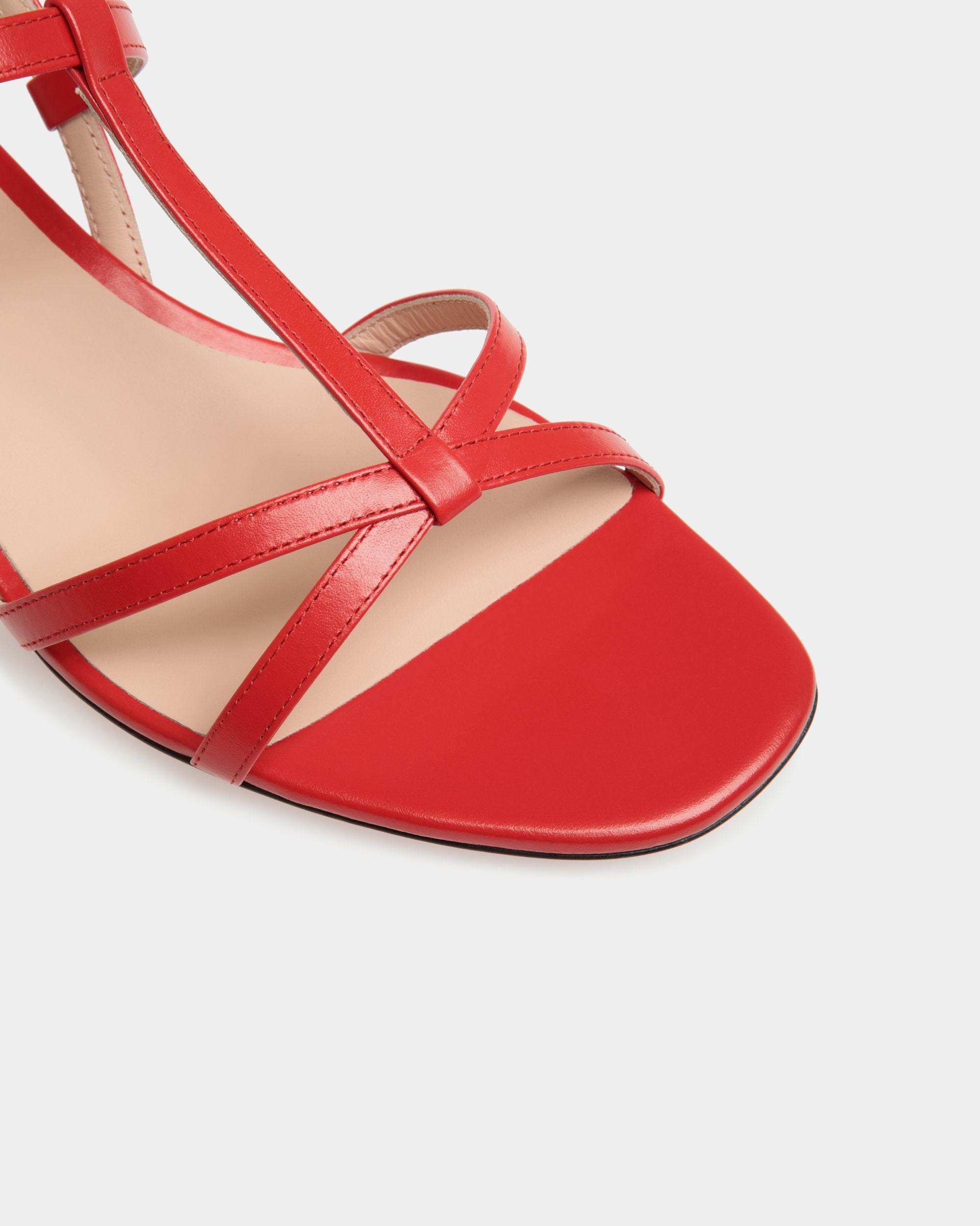 Sylt Sandal In Red Leather - Femme - Bally - 05