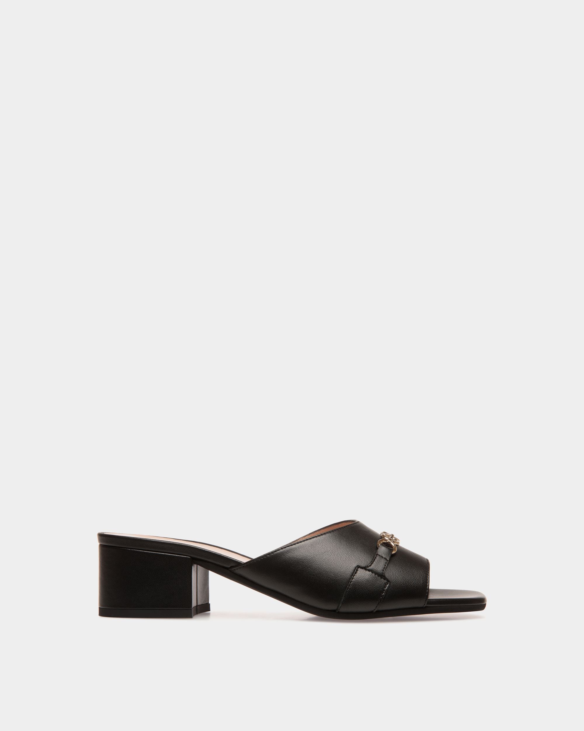 Sandals In Black Leather - Femme - Bally - 01