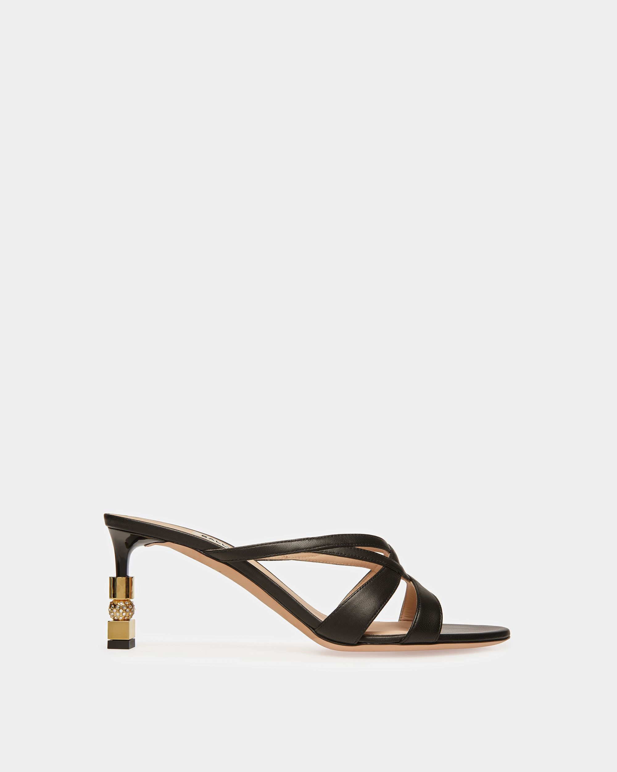 Sandale Mule Block En Cuir - Femme - Bally - 01