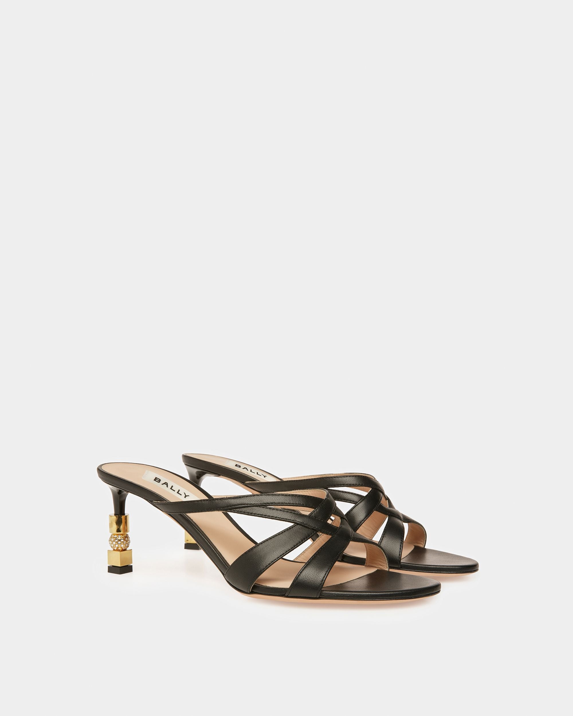 Sandale Mule Block En Cuir - Femme - Bally - 03