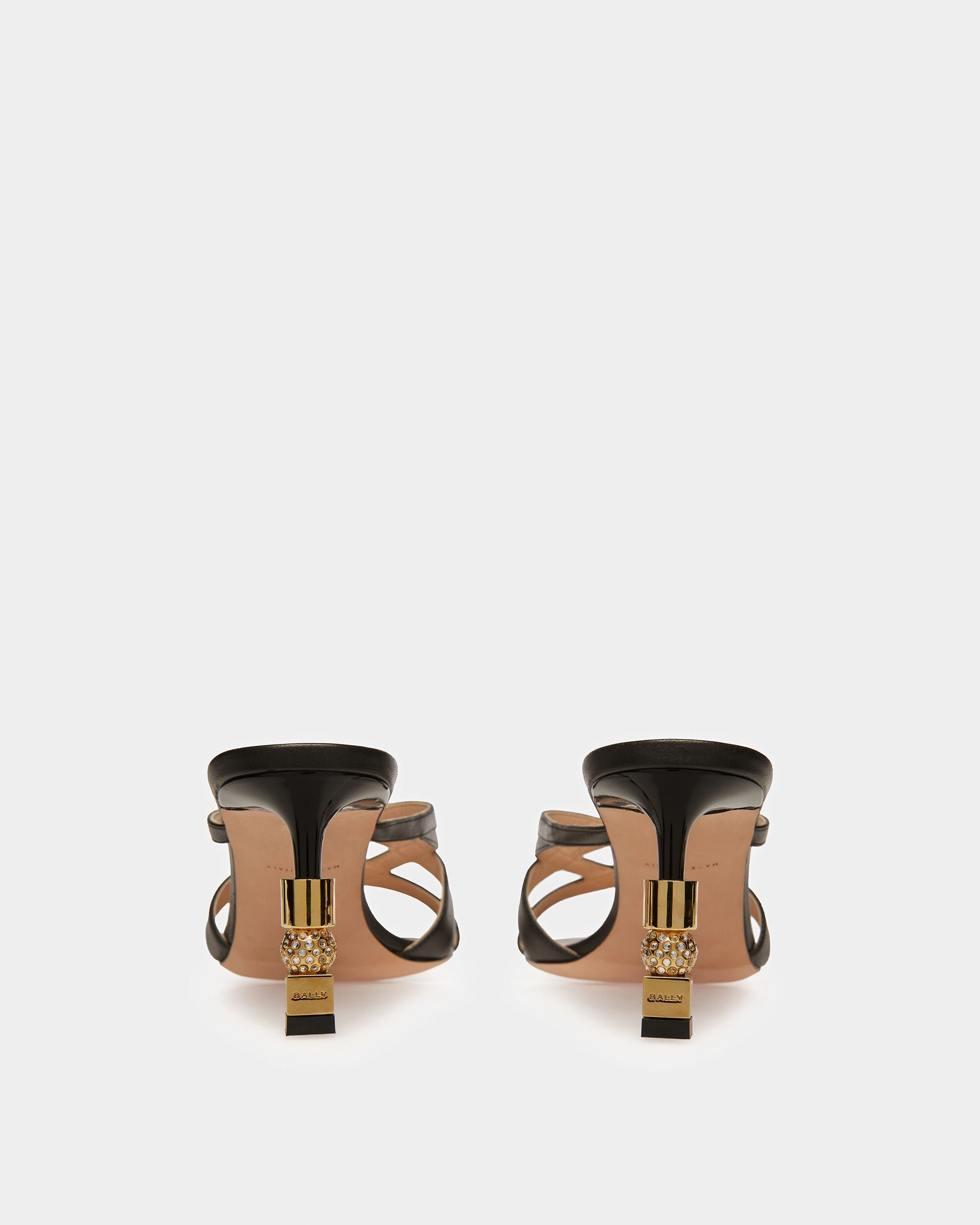Sandale Mule Block En Cuir - Femme - Bally - 04