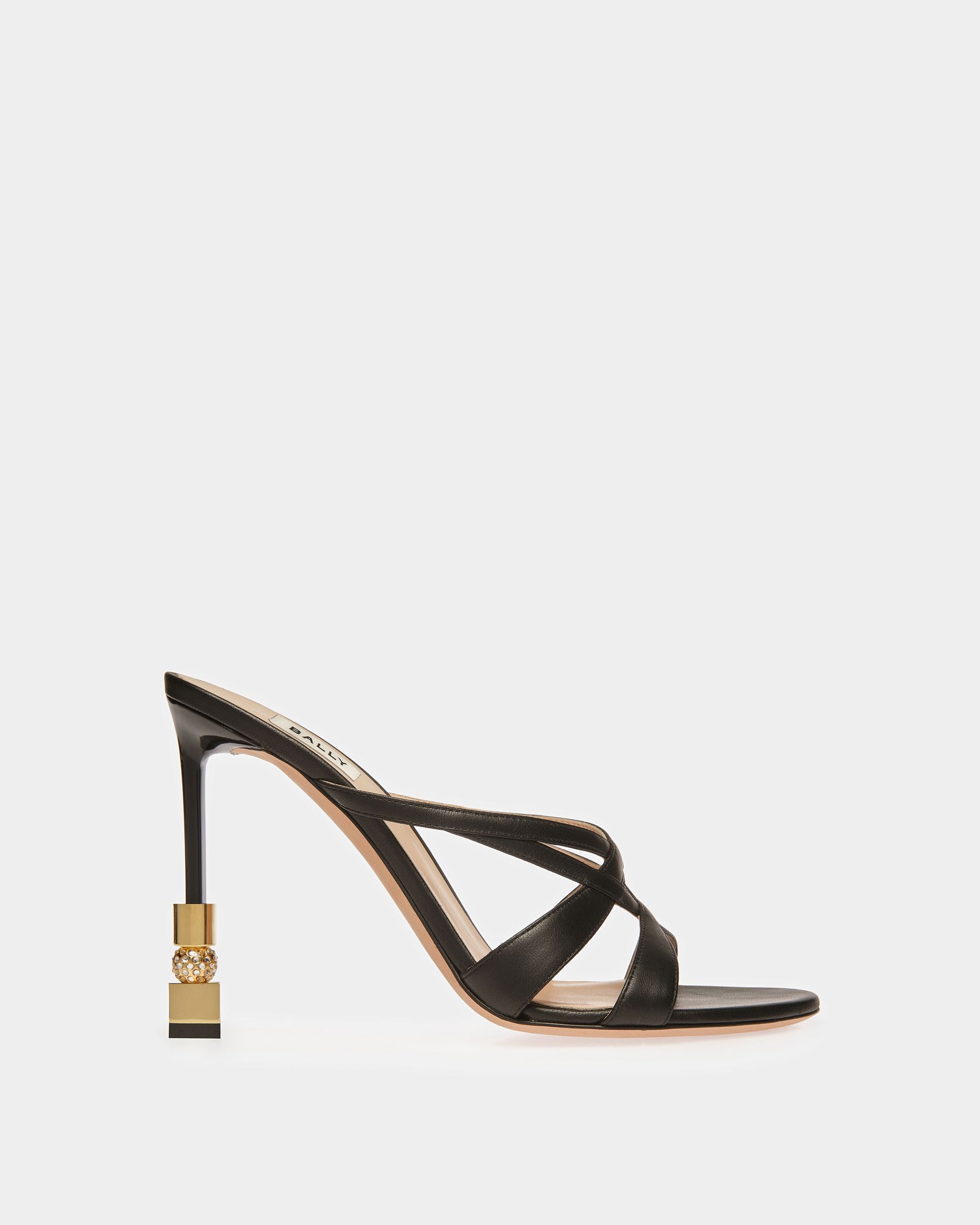 Sandale Mule Block En Cuir - Femme - Bally - 01