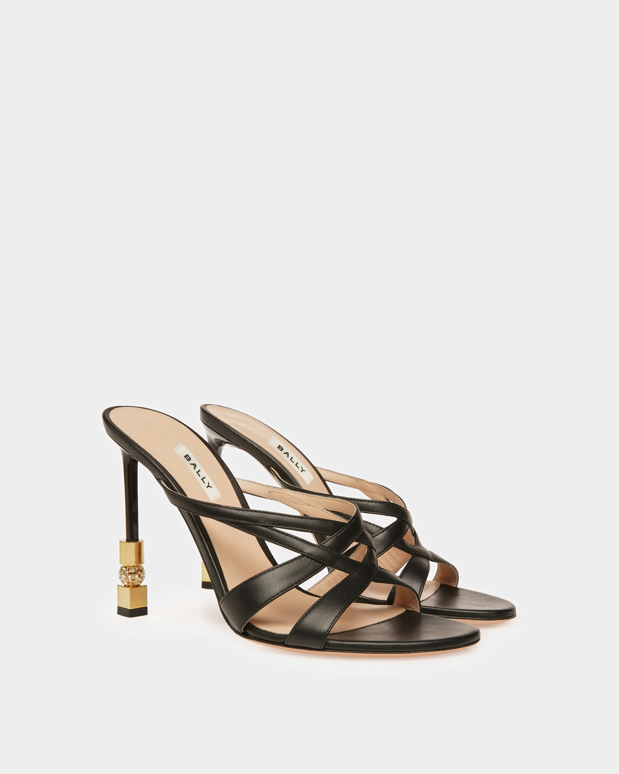 Sandale Mule Block En Cuir - Femme - Bally - 03