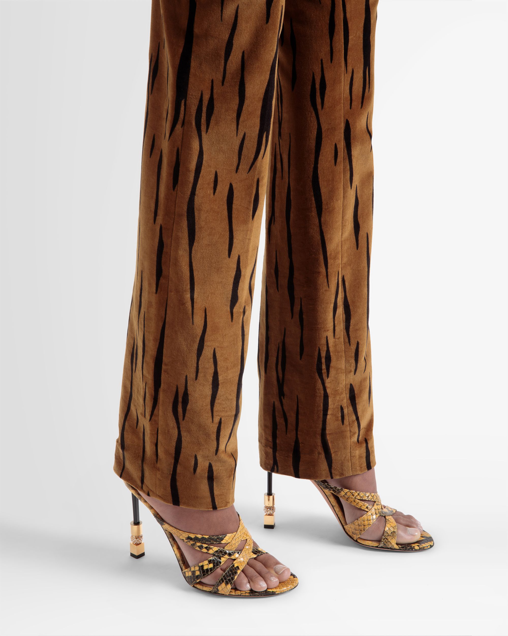Sandale Mule Block Finition Imprimé Python - Femme - Bally - 02