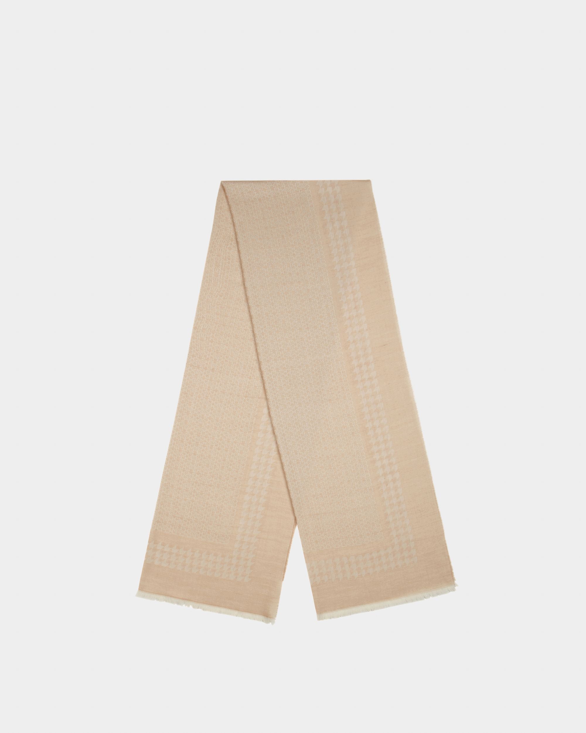 Écharpe En Laine Beige - Femme - Bally - 01