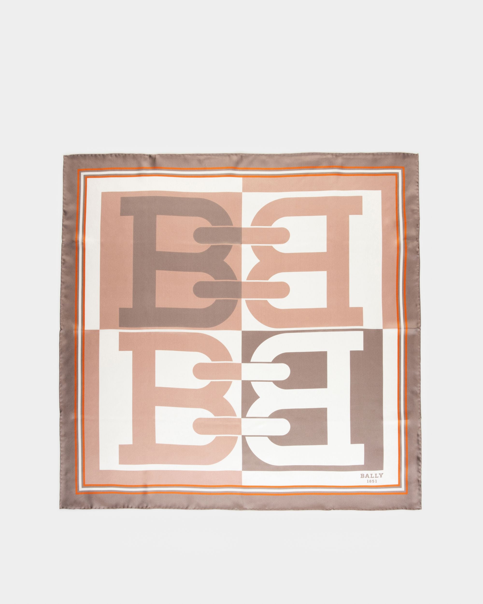 Écharpe En Soie Beige - Femme - Bally - 01