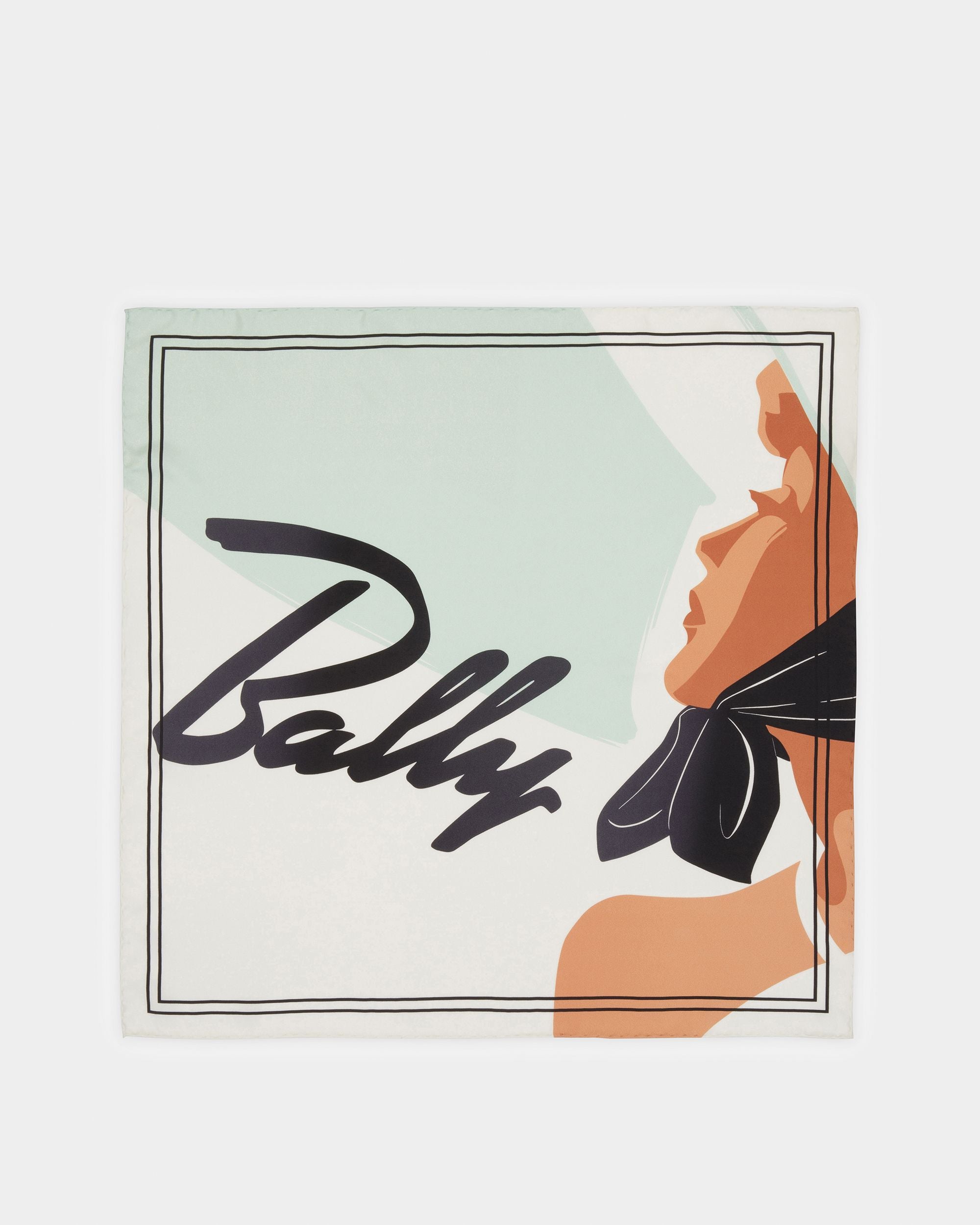 Carré Imprimé Bleu - Femme - Bally - 03