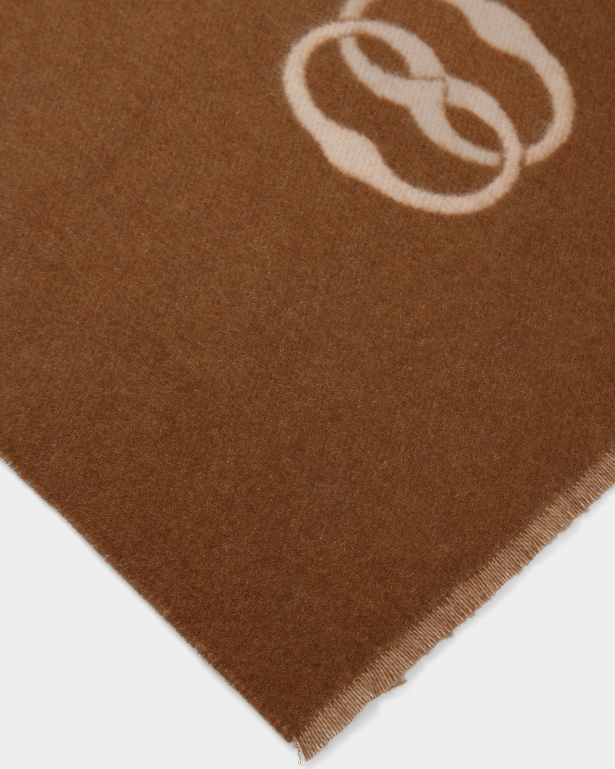 Écharpe Emblem En tissu couleur désert et Dusty Petal - Femme - Bally - 03