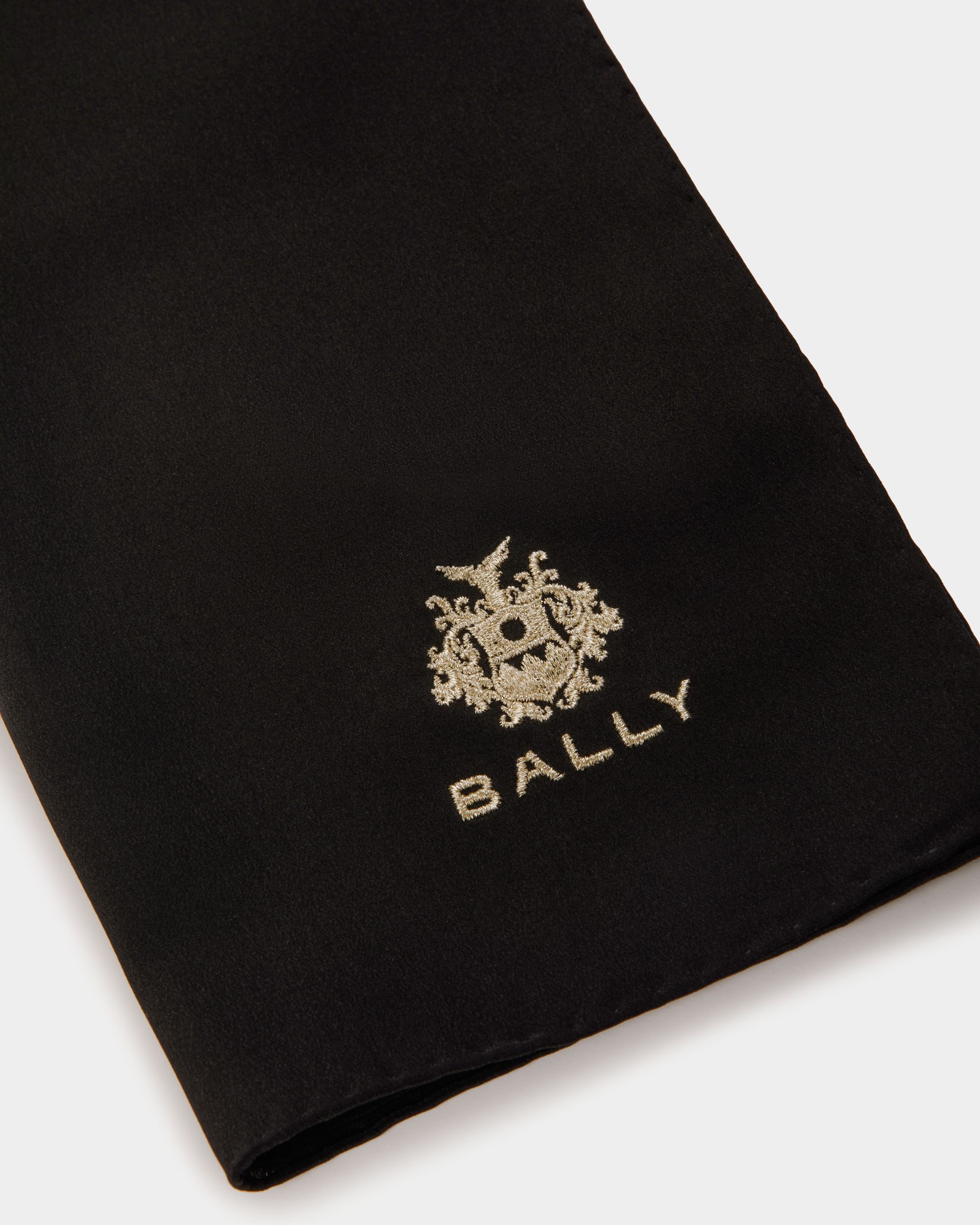 Foulard En Soie Noire - Femme - Bally - 02