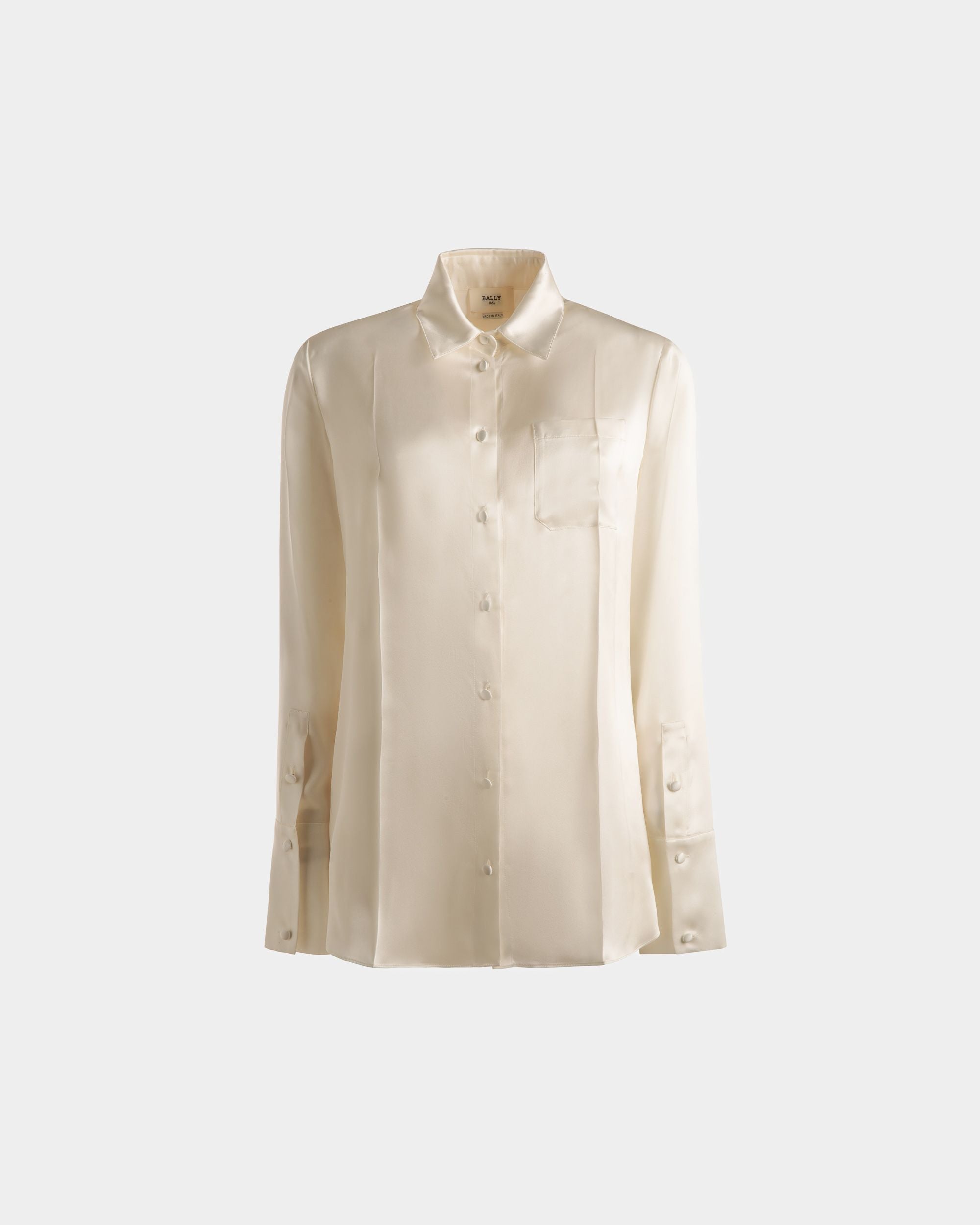 Chemisier En Soie Blanche - Femme - Bally - 01