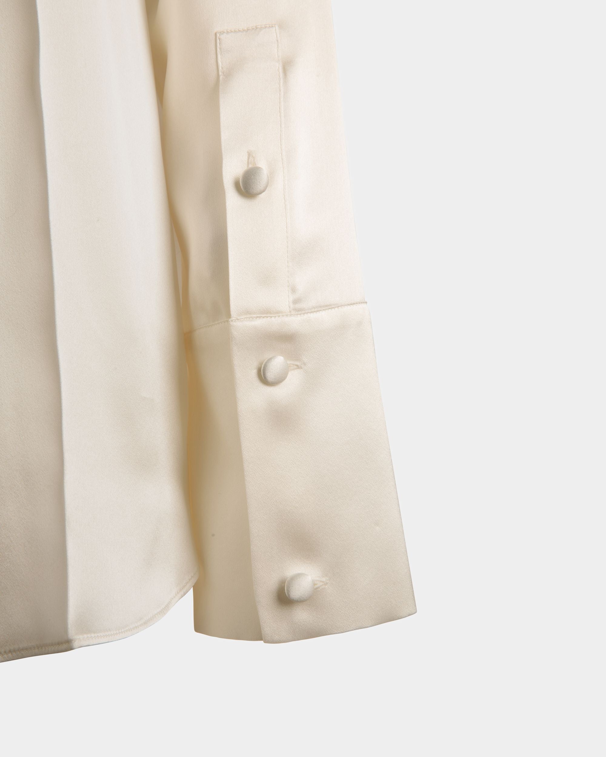 Chemisier En Soie Blanche - Femme - Bally - 03