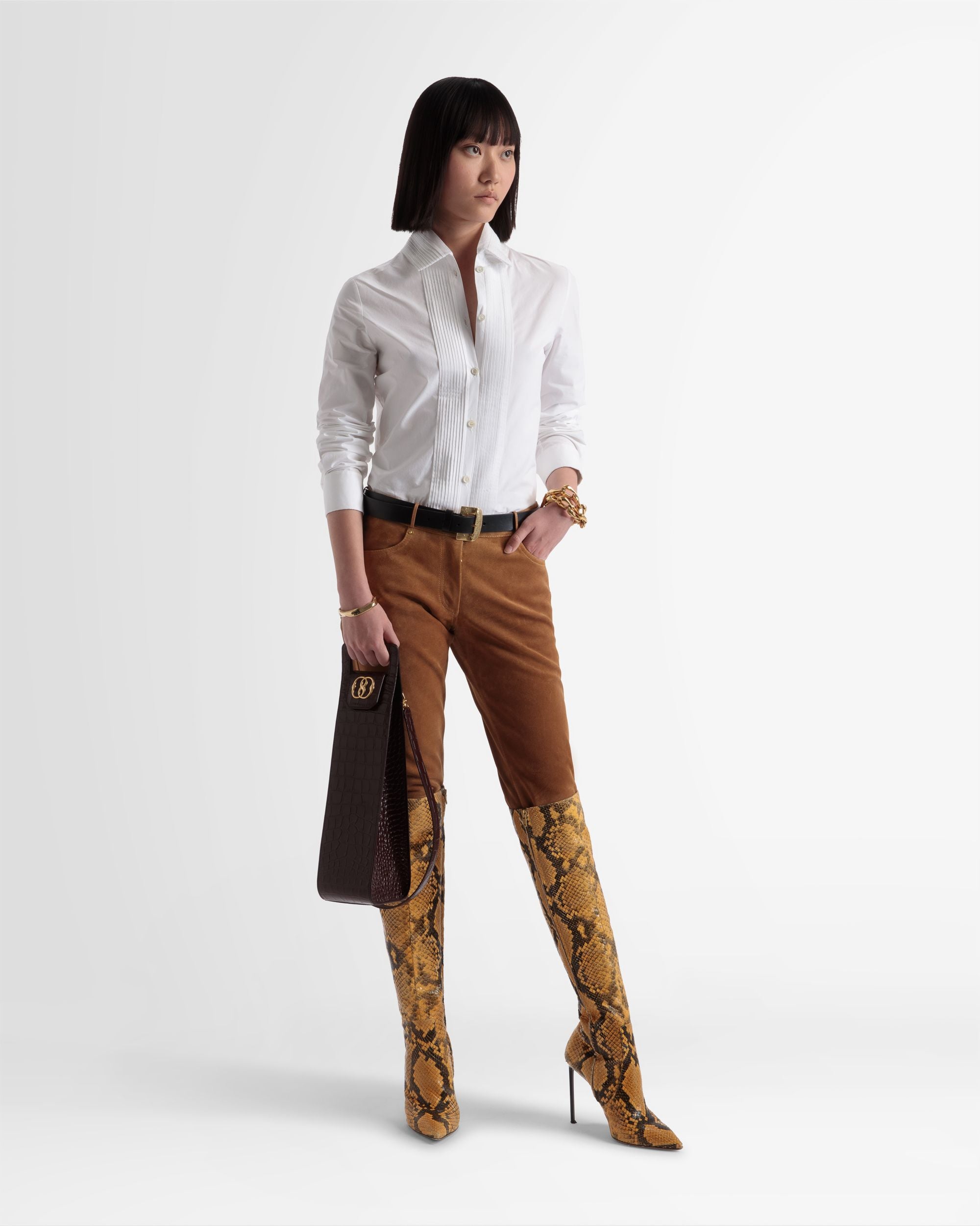 Chemisier À Pinces Et Patte De Boutonnage - Femme - Bally - 02