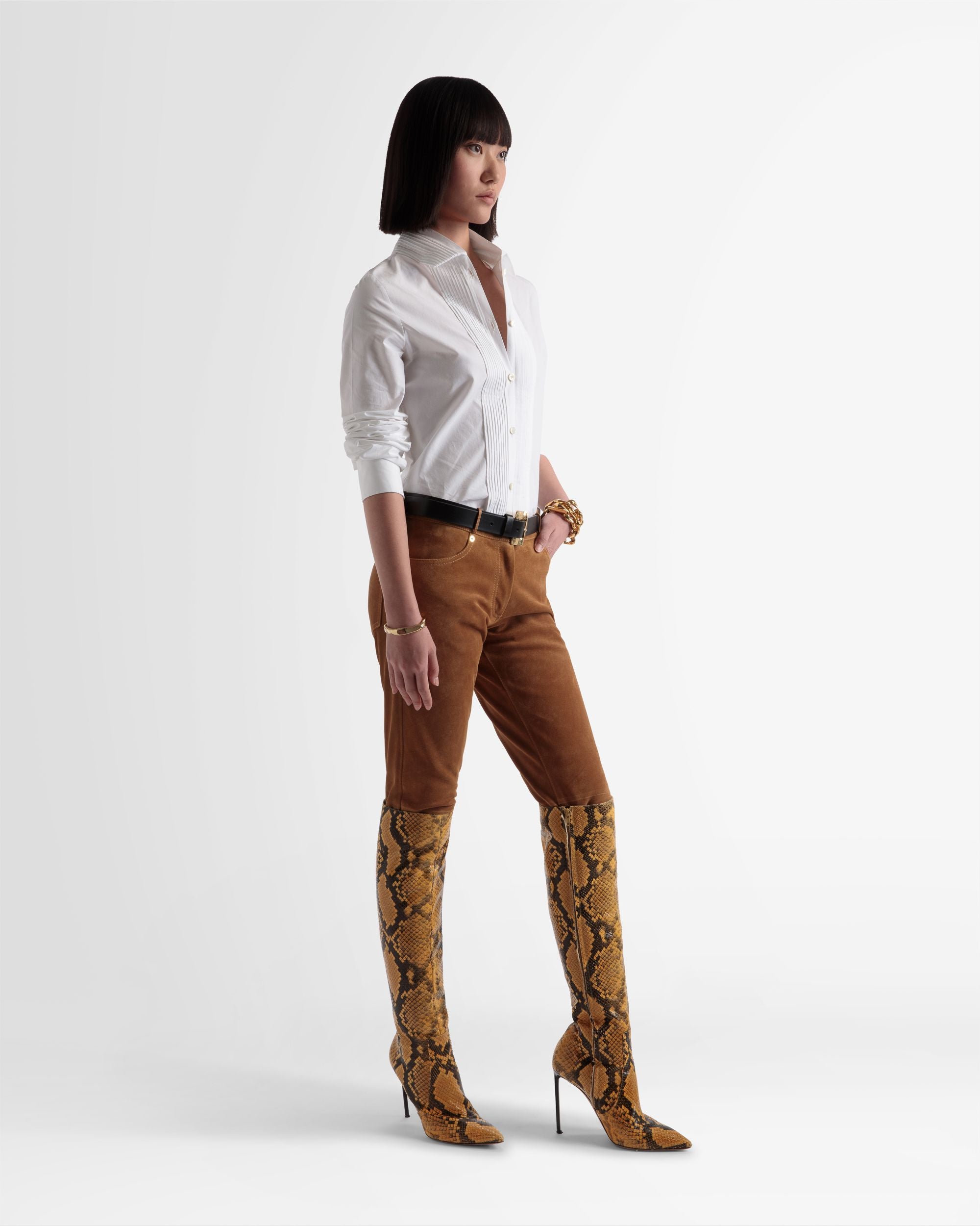 Chemisier À Pinces Et Patte De Boutonnage - Femme - Bally - 04