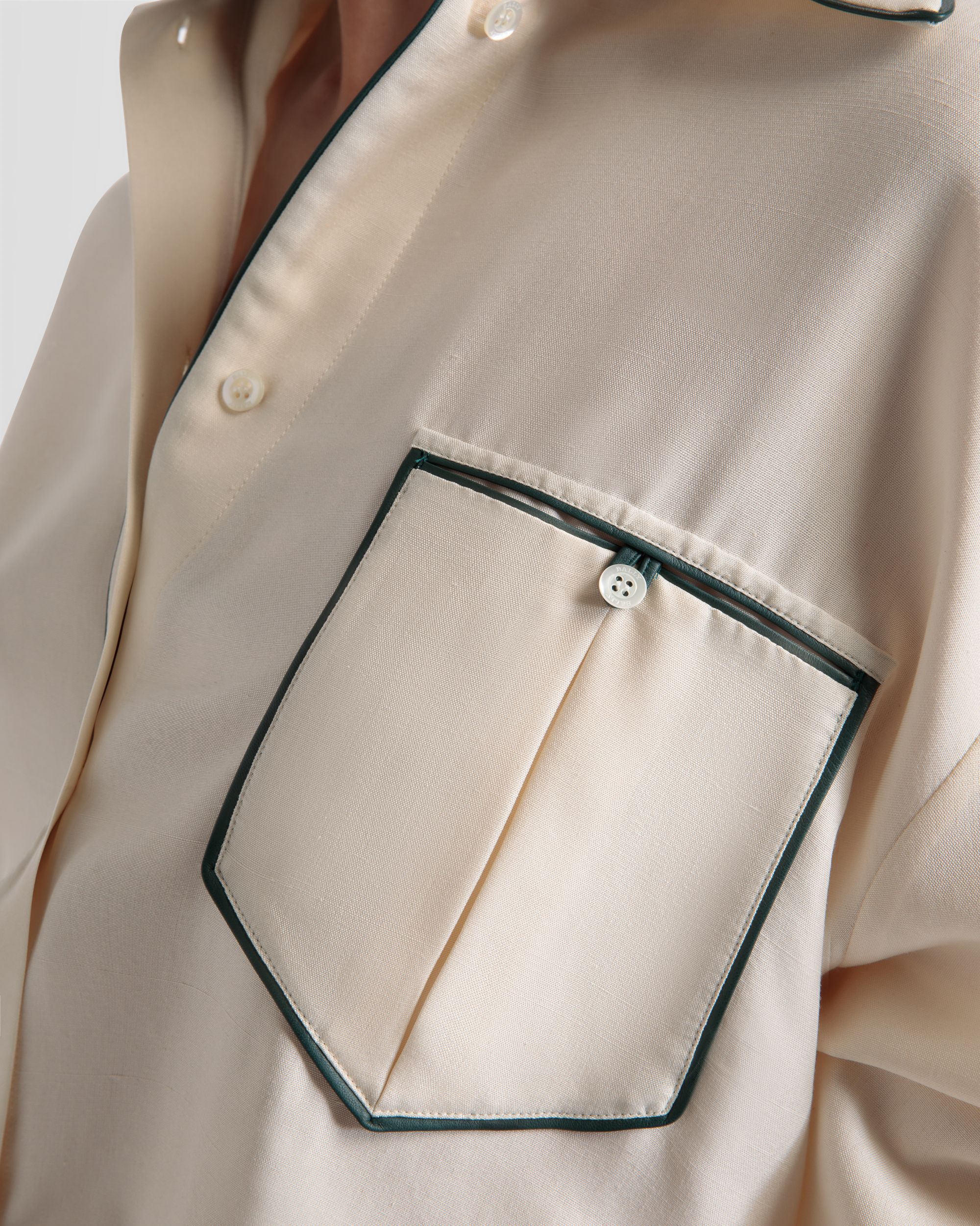 Chemisier Décontracté En Soie De Couleur Ivoire - Femme - Bally - 03