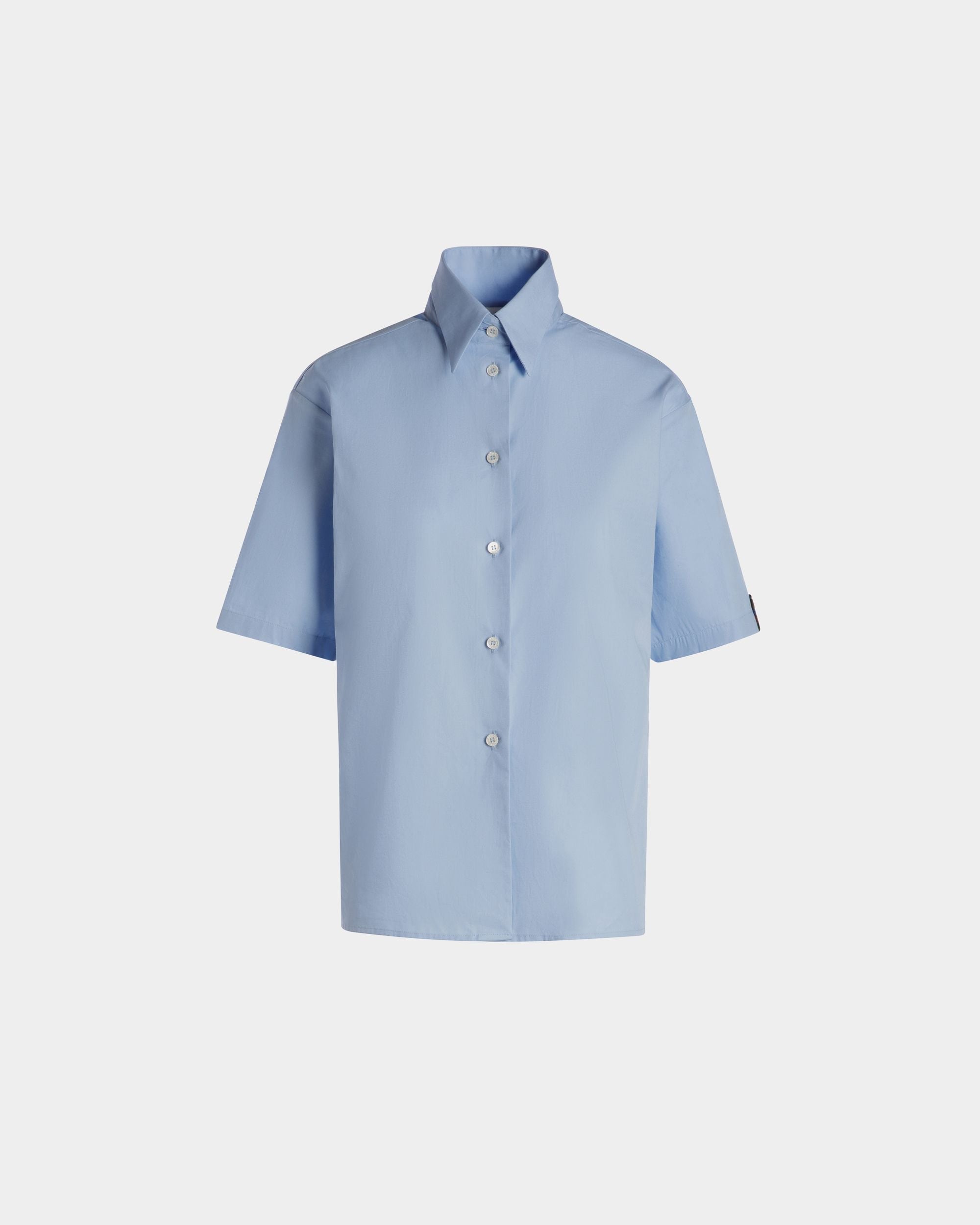 Chemise En Coton Light Blue - Femme - Bally - 01