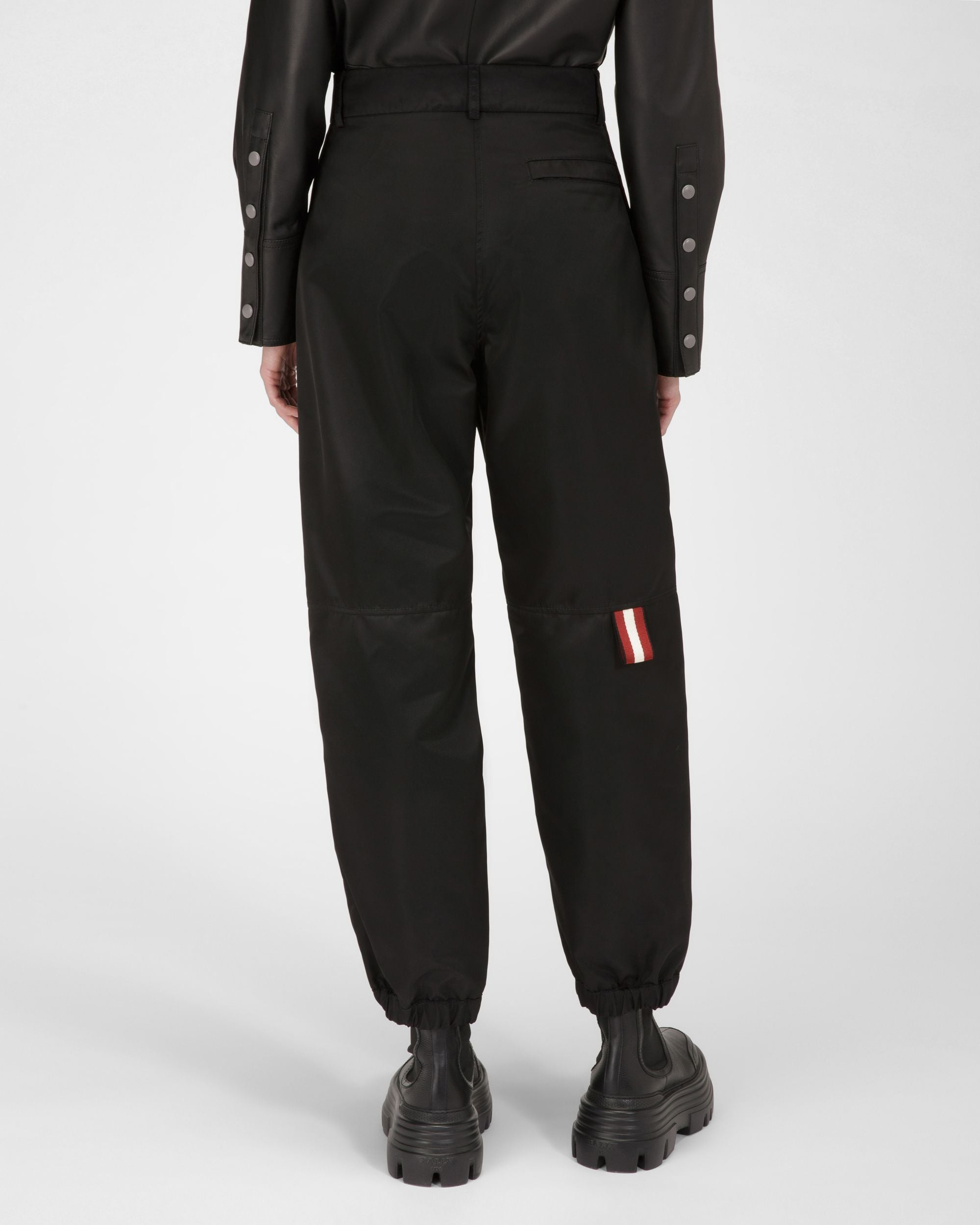 Pantalon En Nylon Recyclé Noir - Femme - Bally - 03